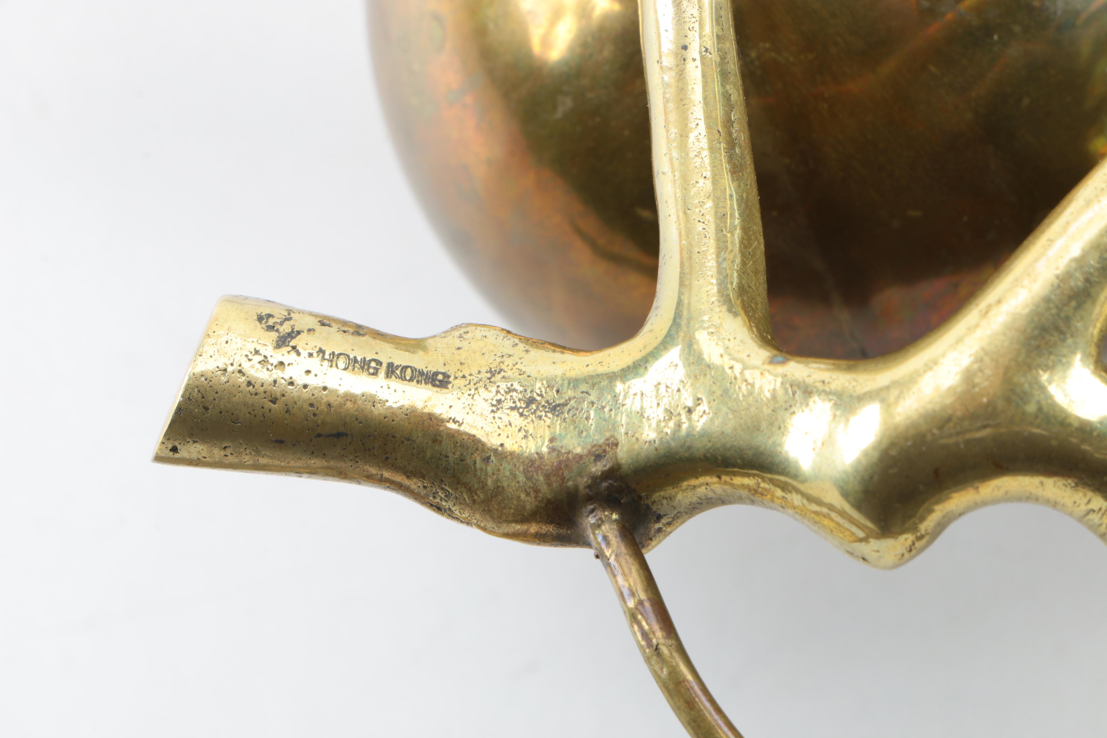 Vintage Brass Pomegranate Decor