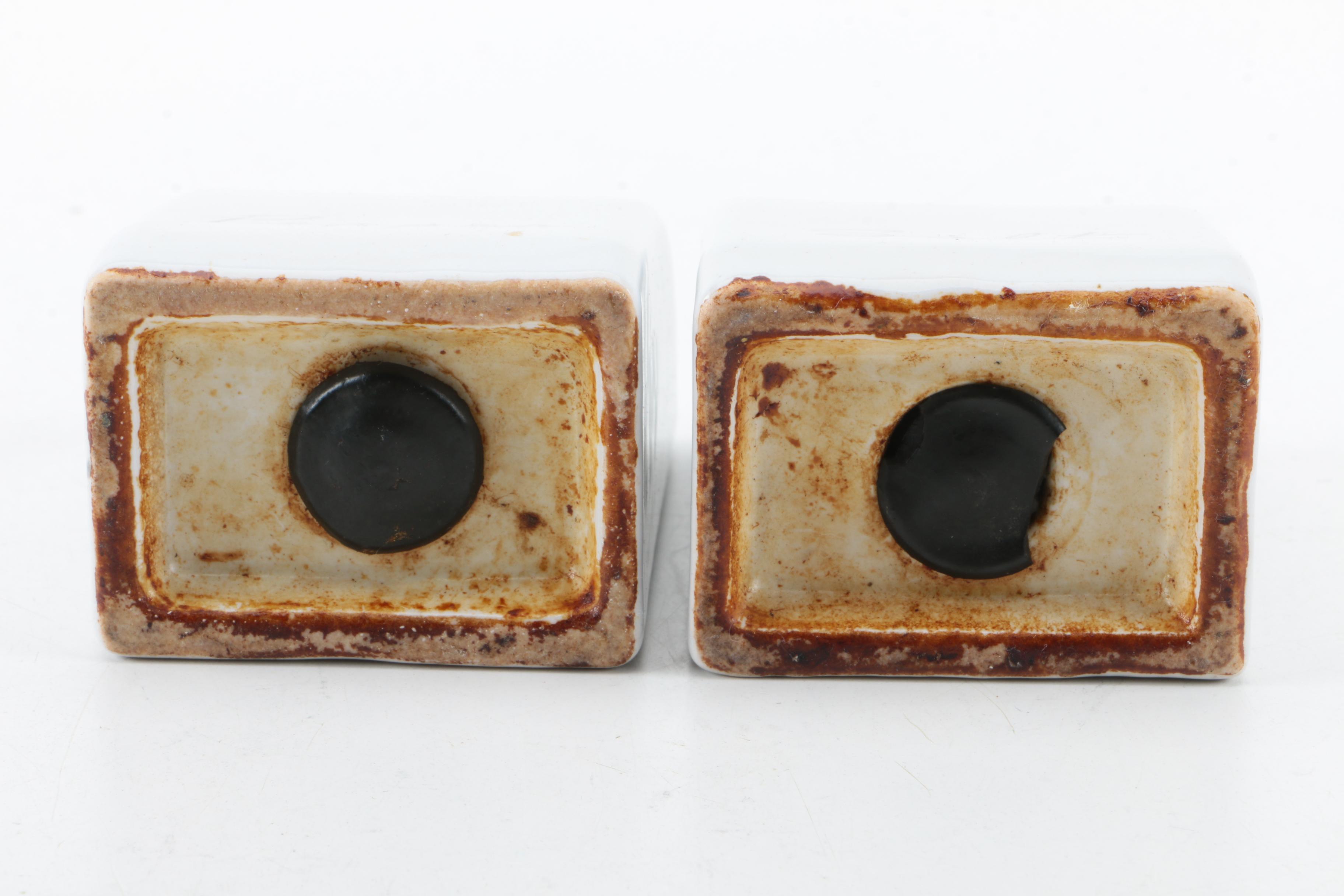 Mid-Century Porcelain Salt and Pepper Shakers