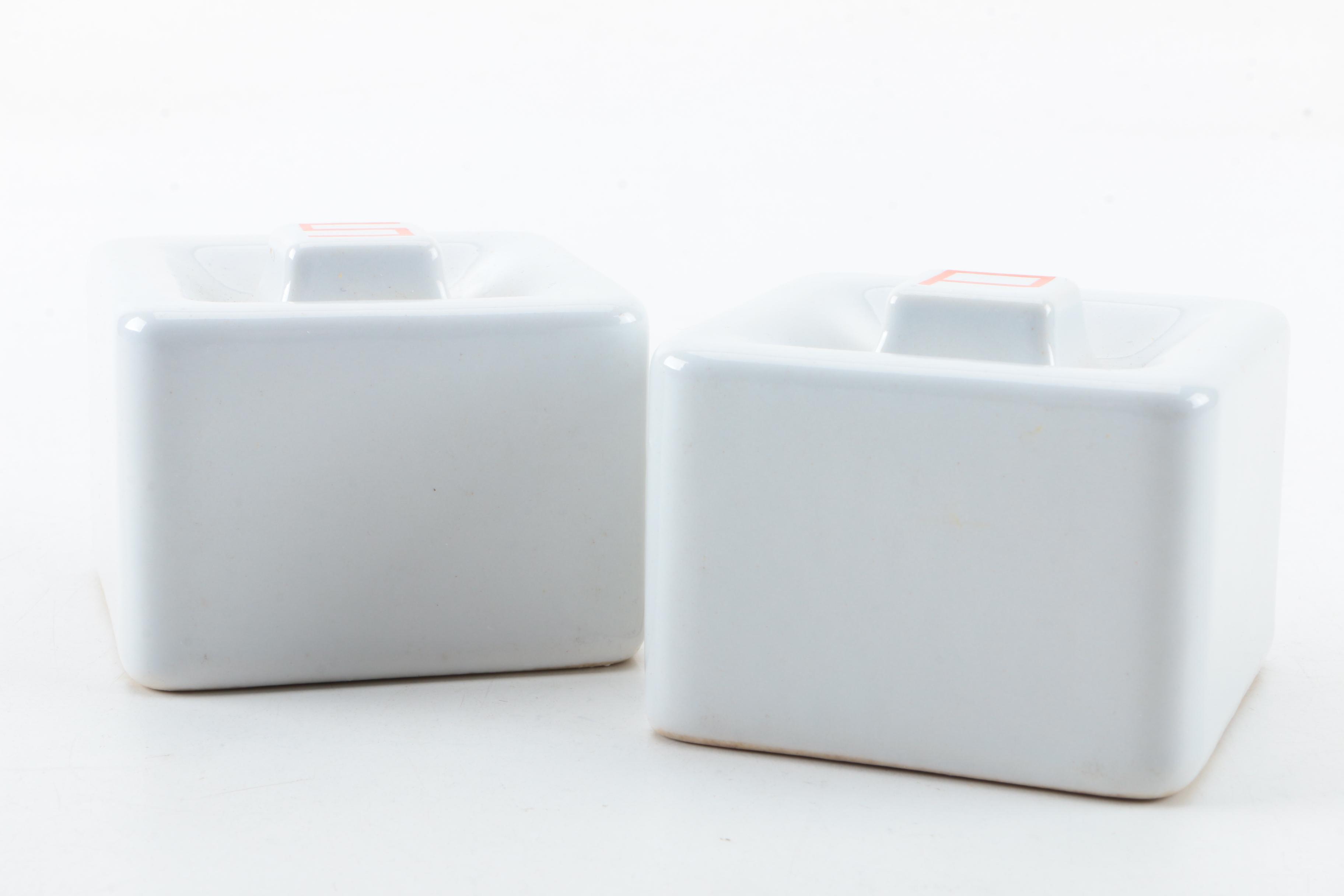 Mid-Century Porcelain Salt and Pepper Shakers