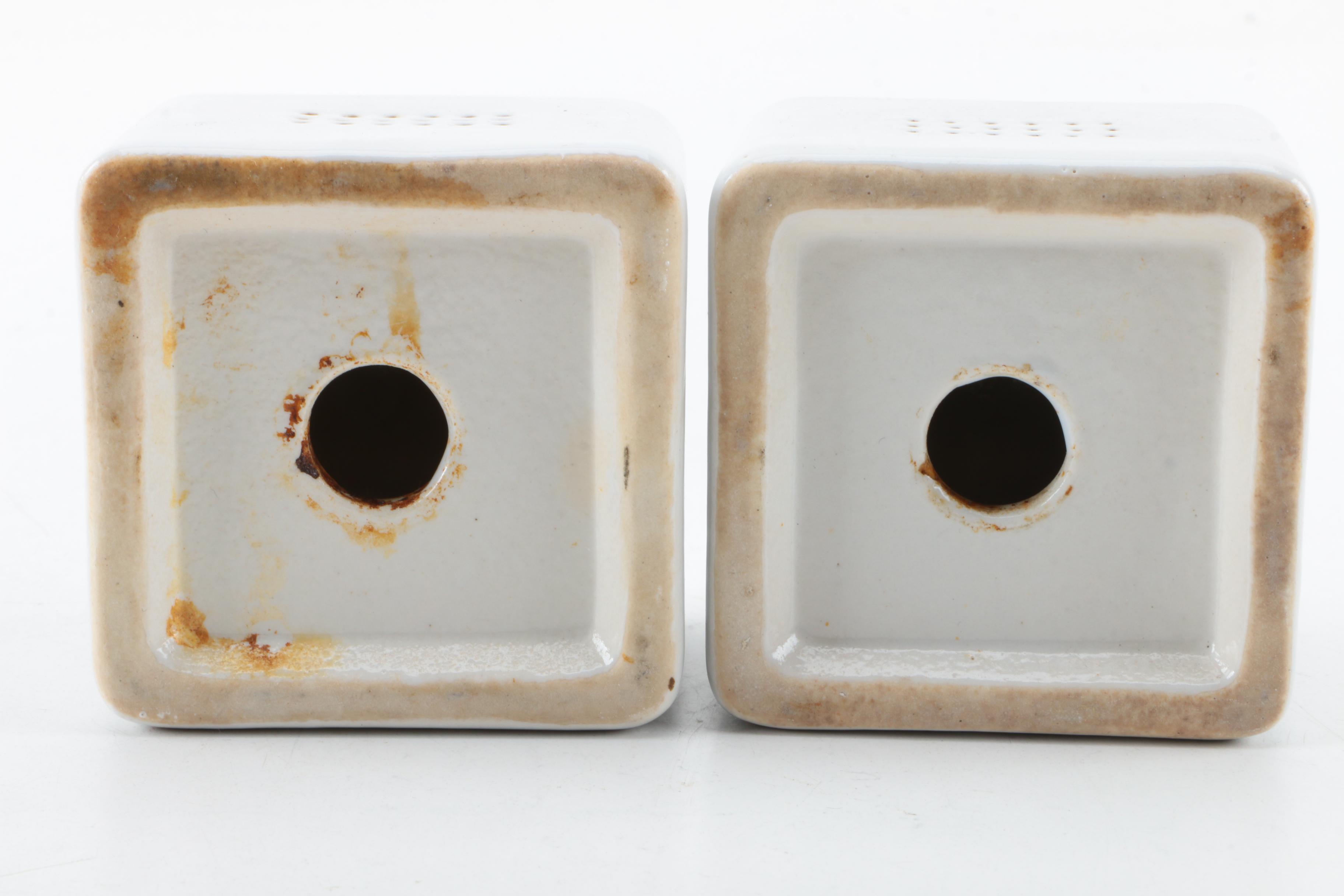 Mid-Century Porcelain Salt and Pepper Shakers