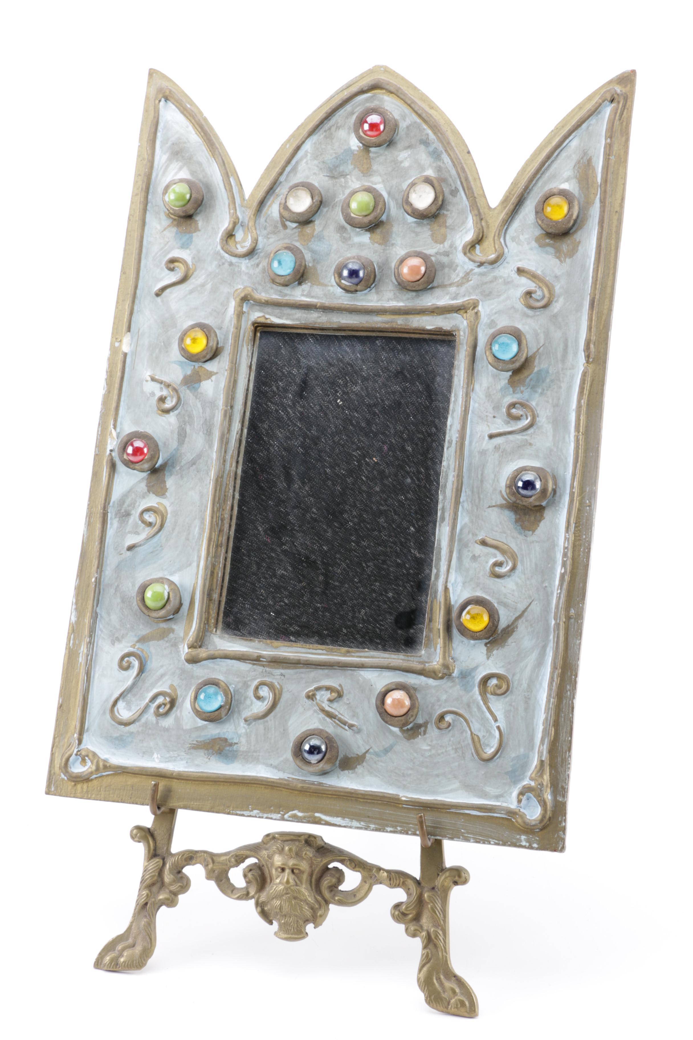 Embellished Brass Photo Frame with Stands