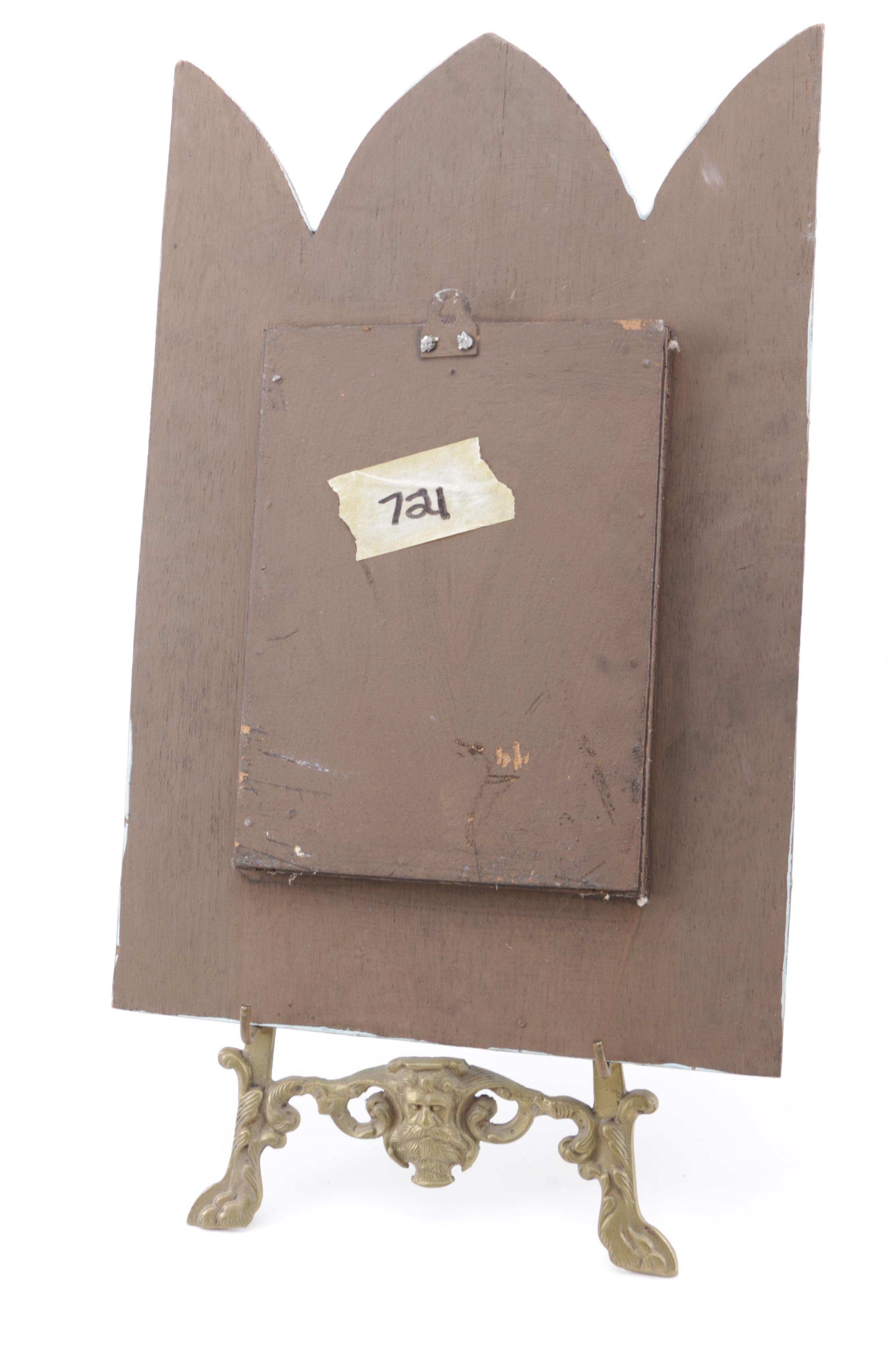 Embellished Brass Photo Frame with Stands