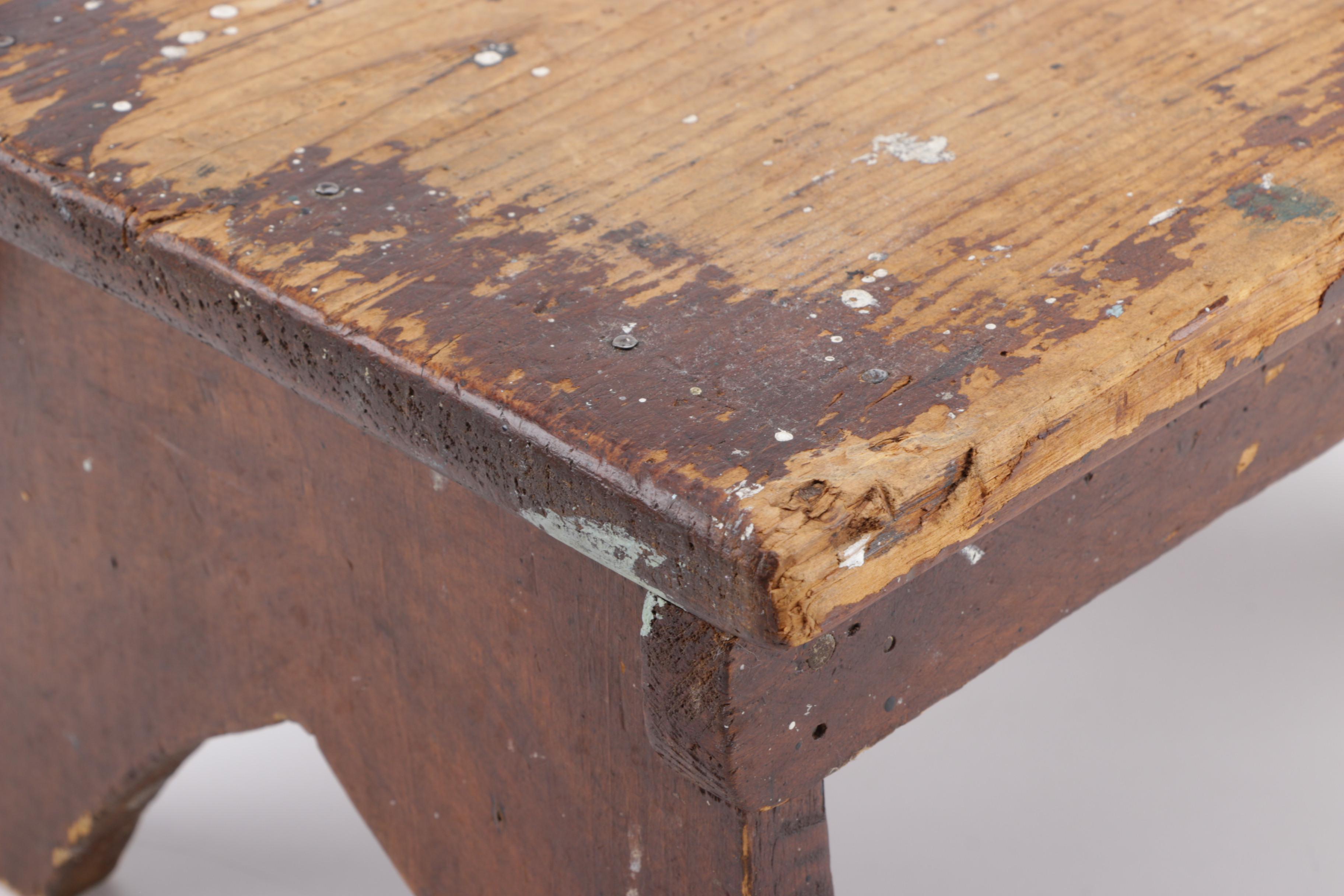 Vintage Wooden Footstool