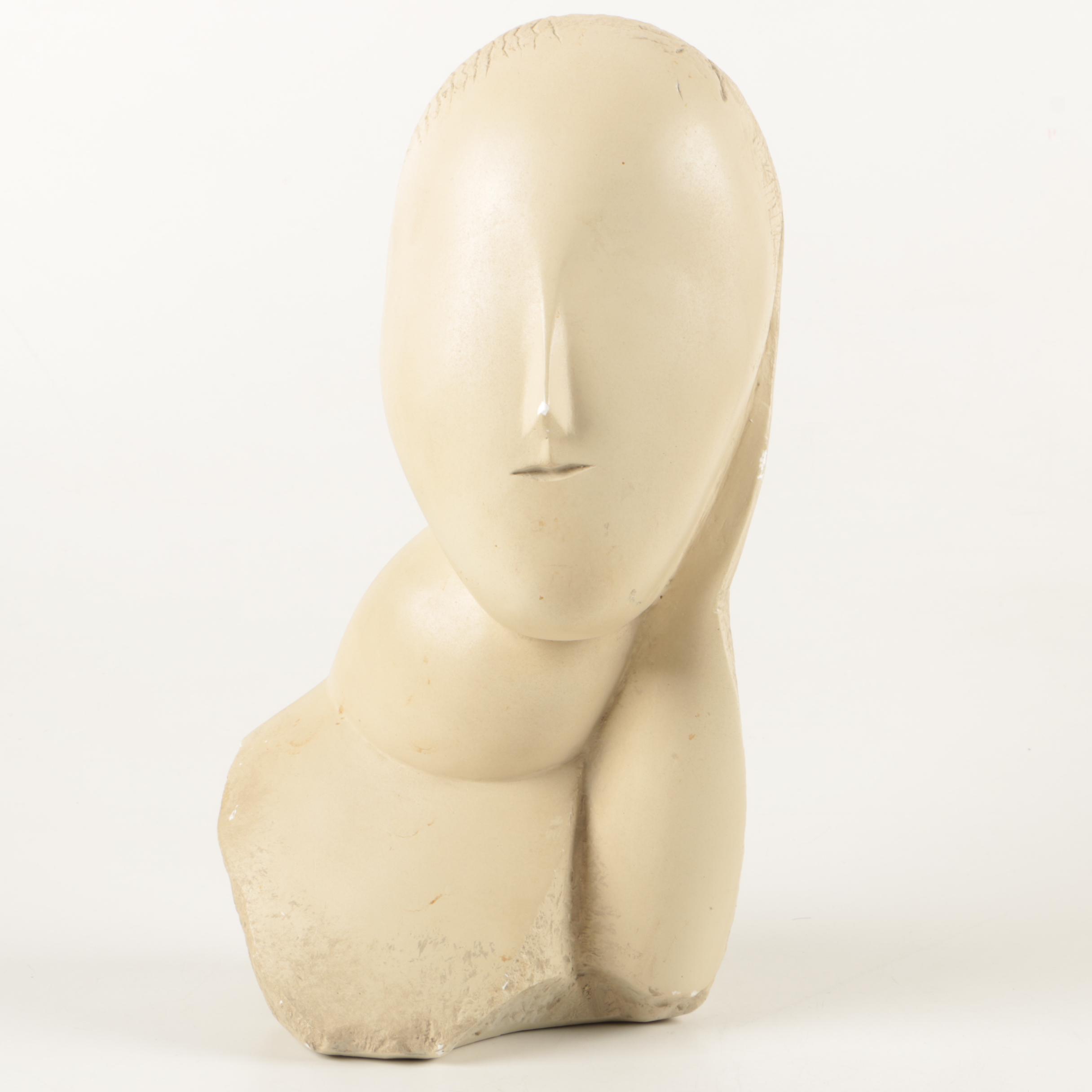 Reproduction Sculpture After Constantin Brancusi's "Muse"