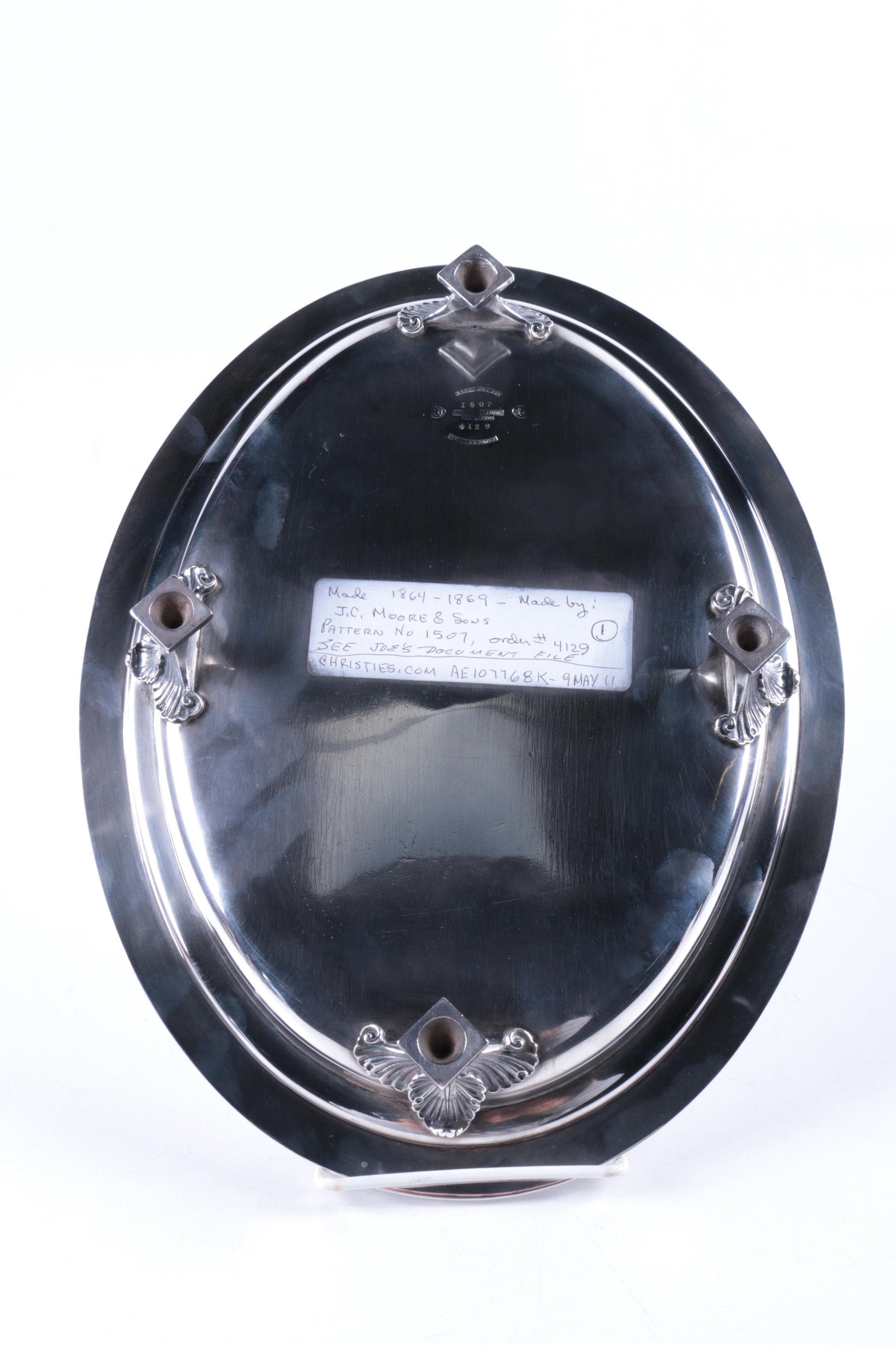 1860s Tiffany & Co. Neoclassical Style Sterling Silver Salver