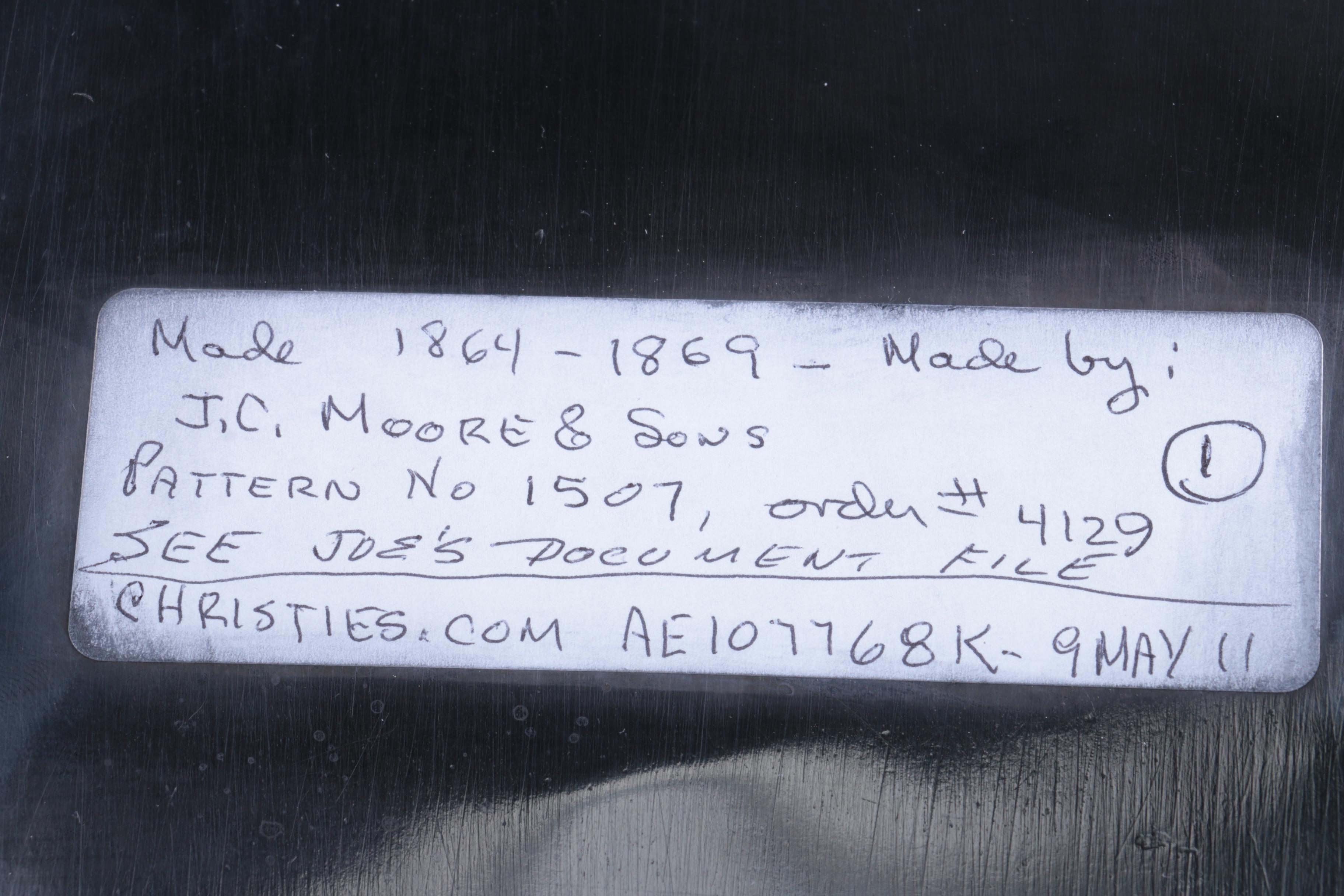 1860s Tiffany & Co. Neoclassical Style Sterling Silver Salver