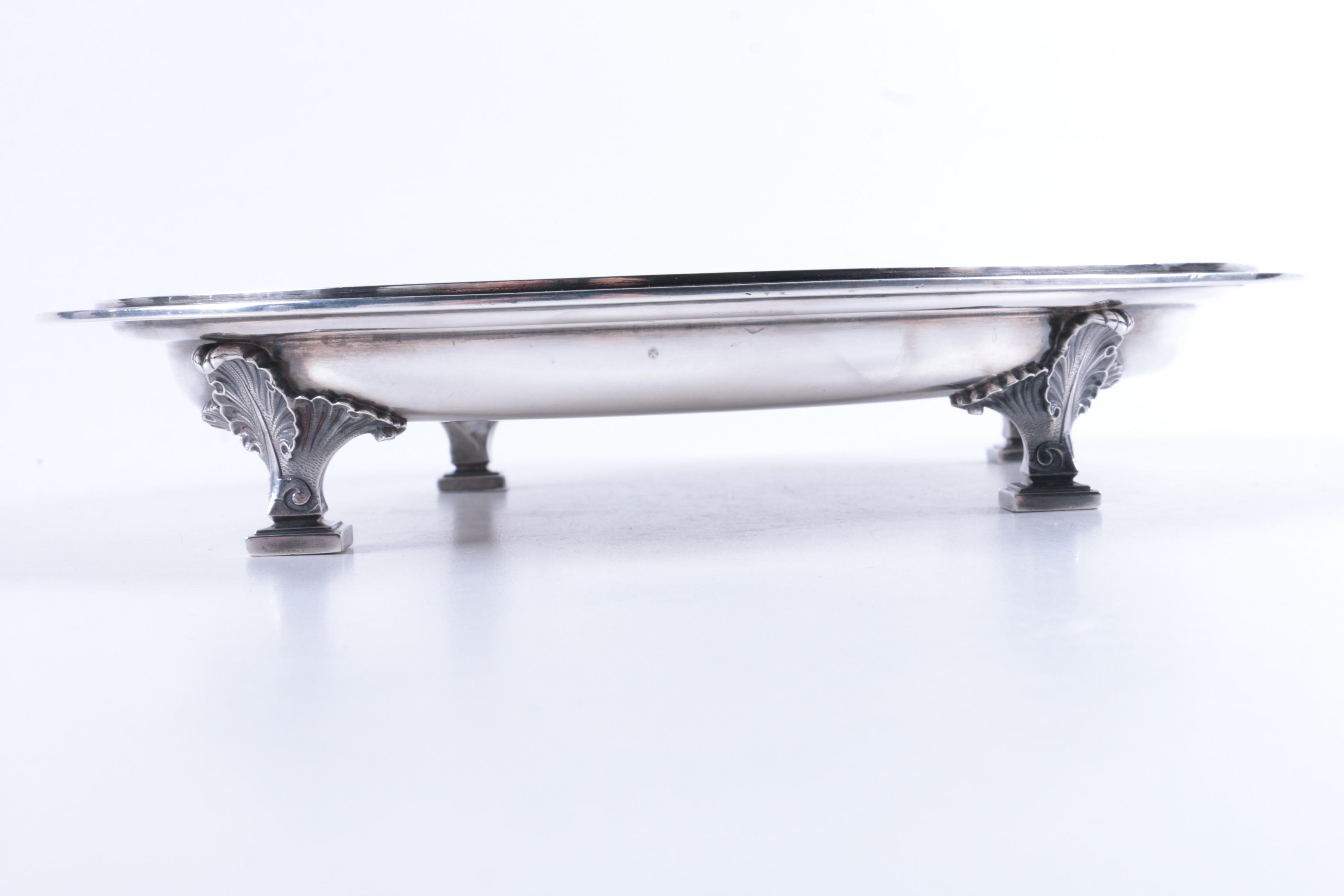 1860s Tiffany & Co. Neoclassical Style Sterling Silver Salver