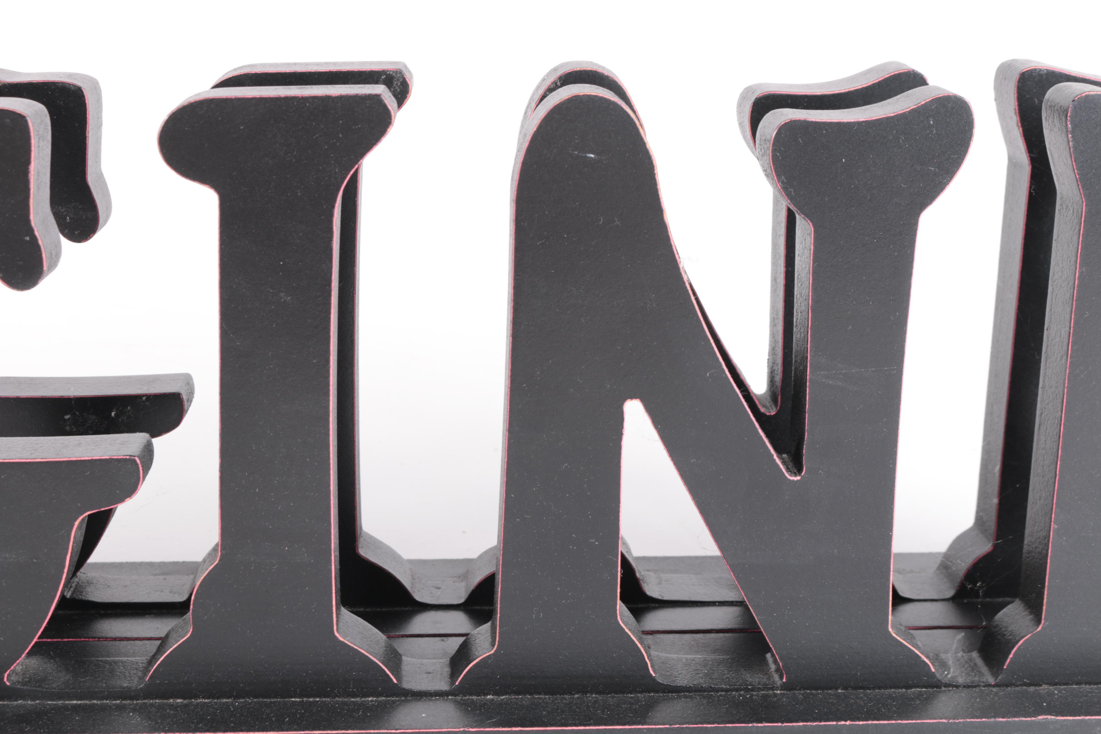 "Imagine" Wooden Decor