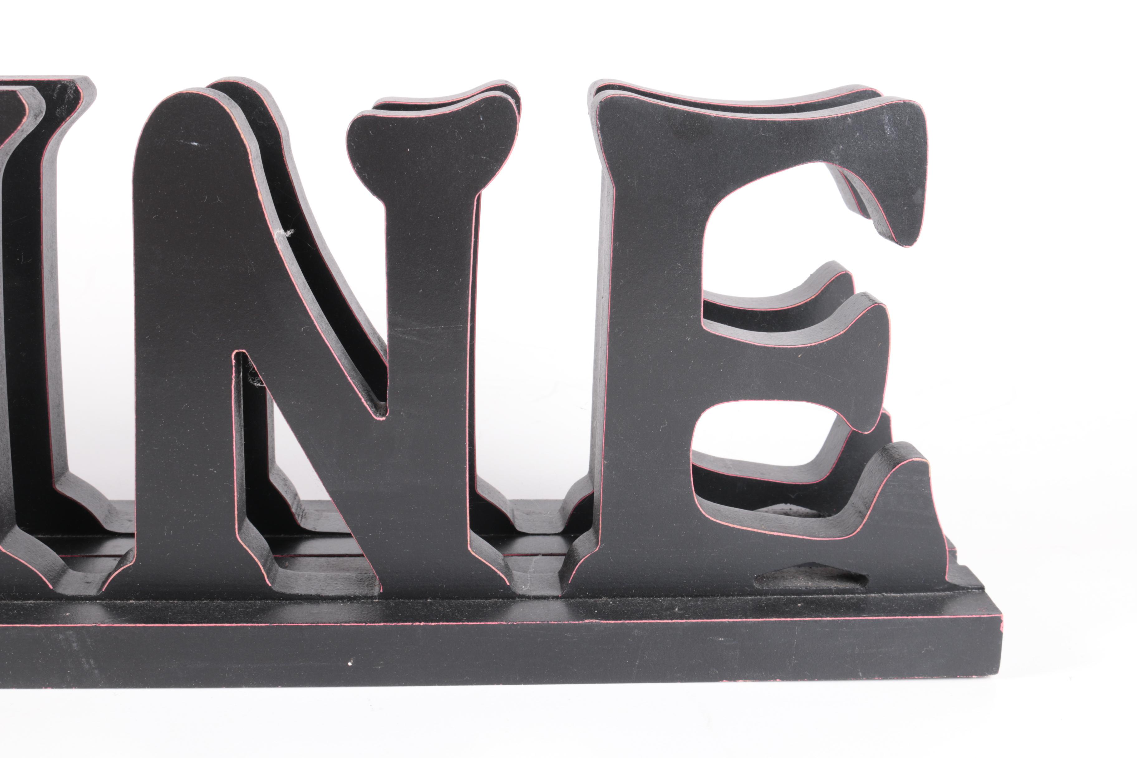 "Imagine" Wooden Decor