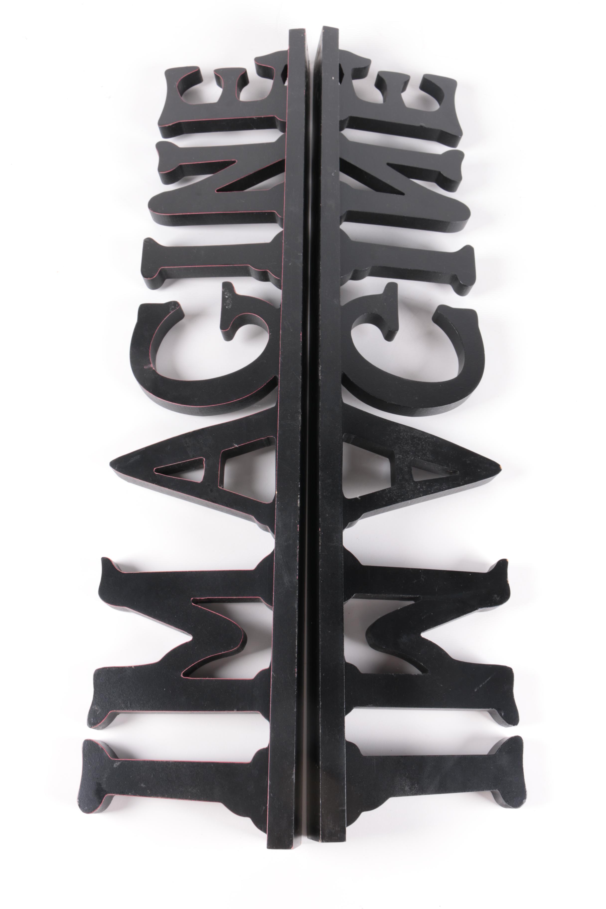 "Imagine" Wooden Decor