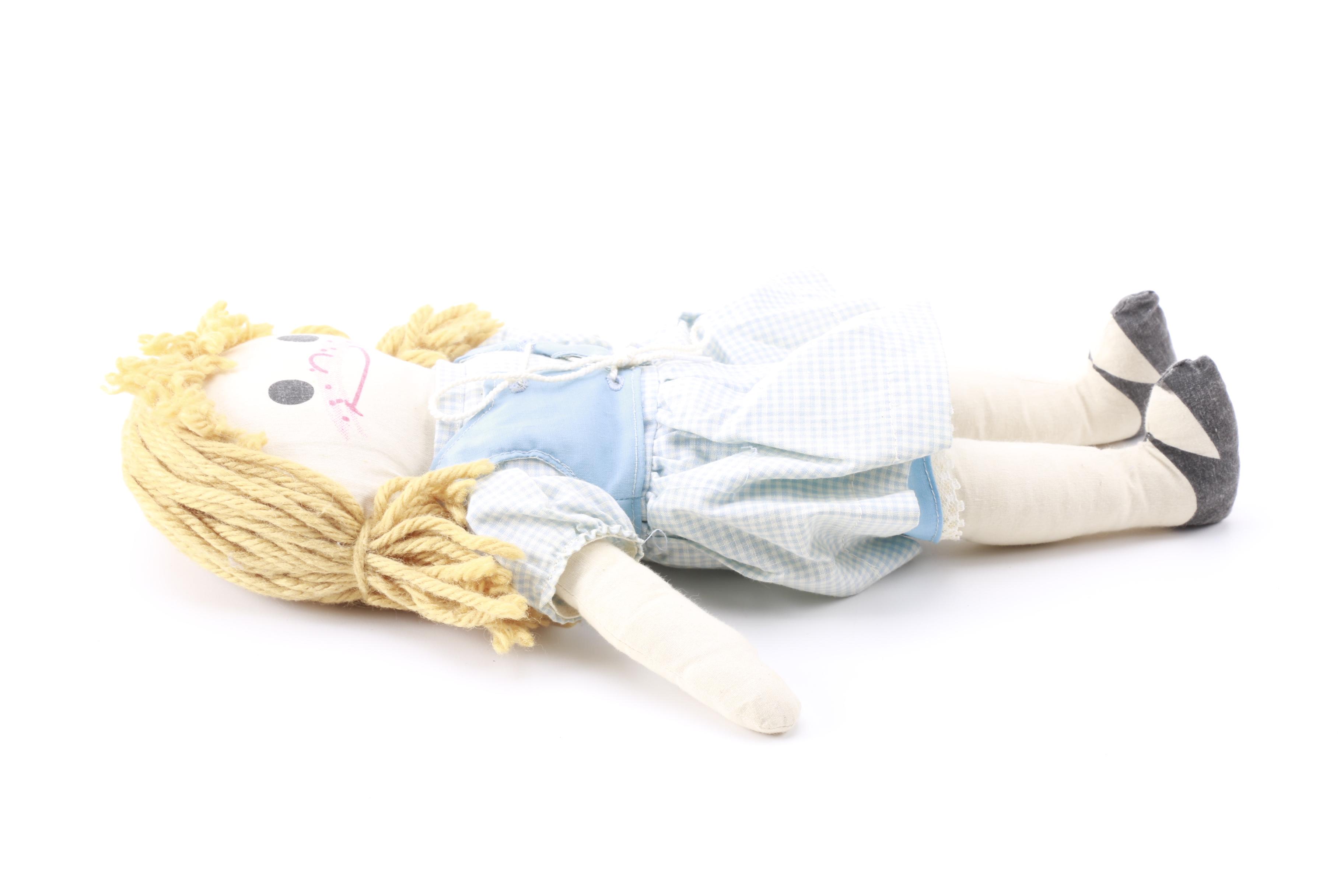 New Orleans Voo Doo Doll with Vintage Cloth Dolls