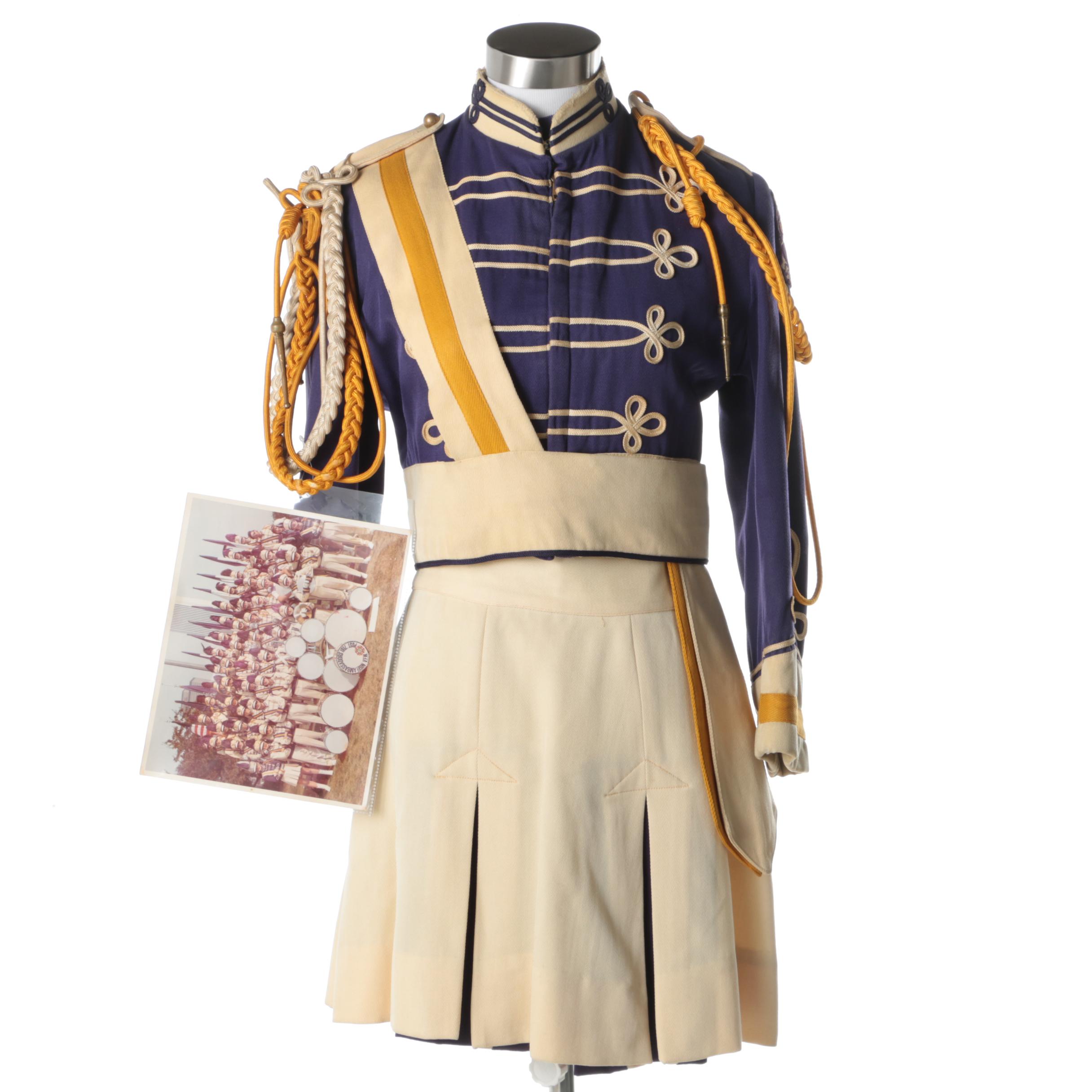 Vintage Wool Bespoke VFW Drum Majorette Uniform