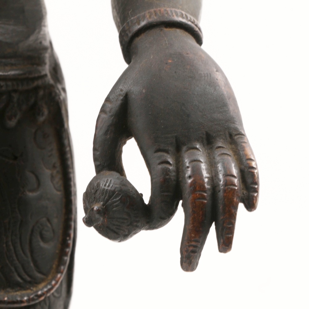 Southeast Asian Bronze Temple Dancer Figure