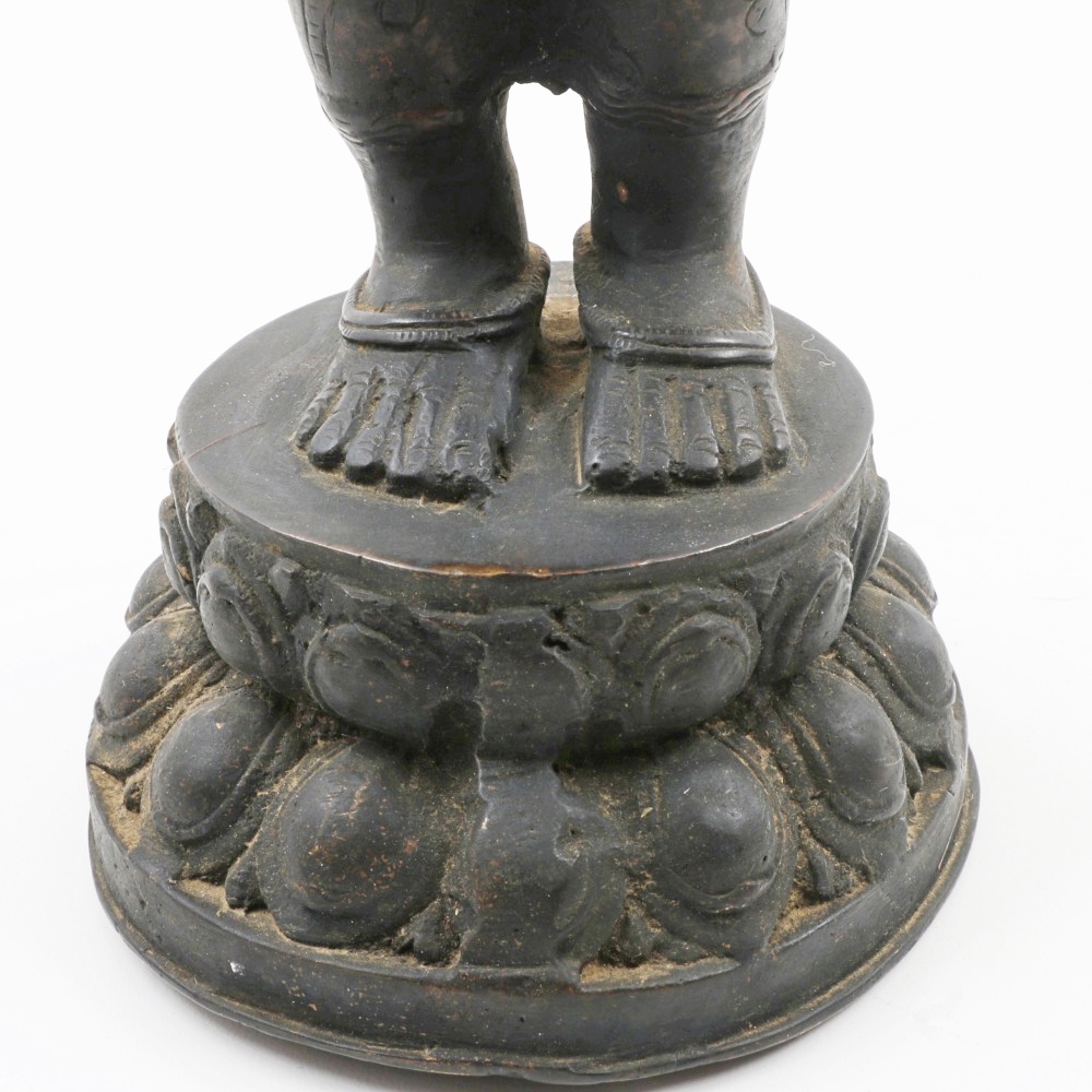 Southeast Asian Bronze Temple Dancer Figure