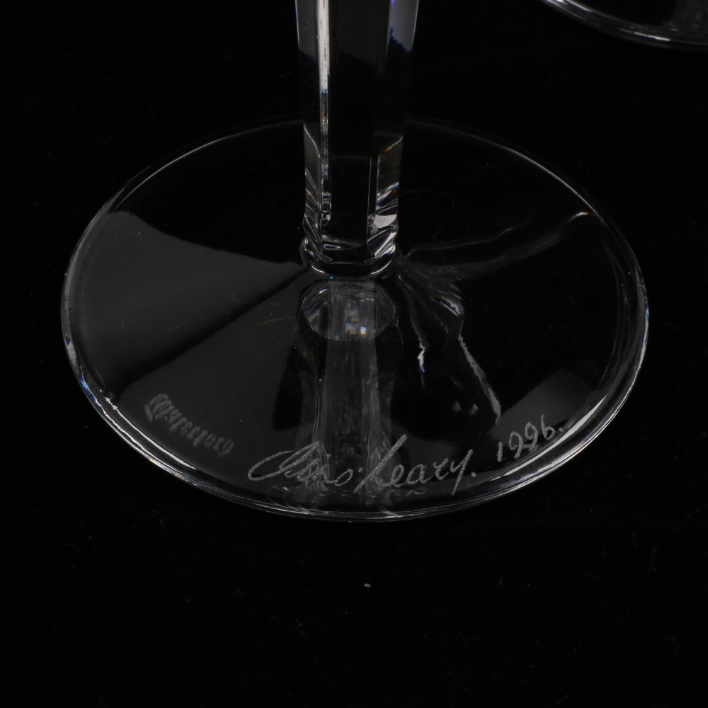 Waterford Crystal "The Millenium Collection" Champagne Flutes Toast to Love
