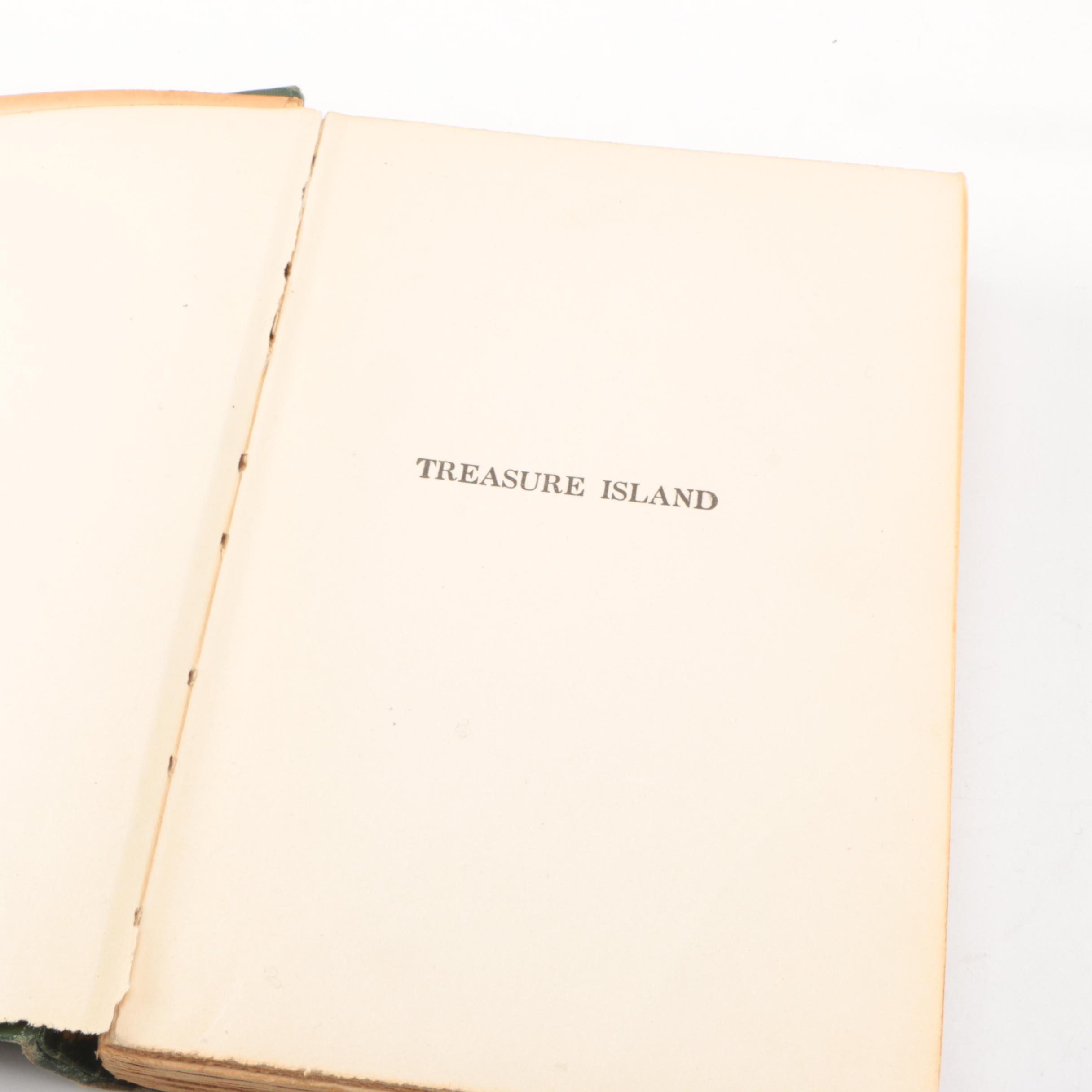 1912 "Treasure Island" and 1913 "The Wrecker" by Robert Louis Stevenson