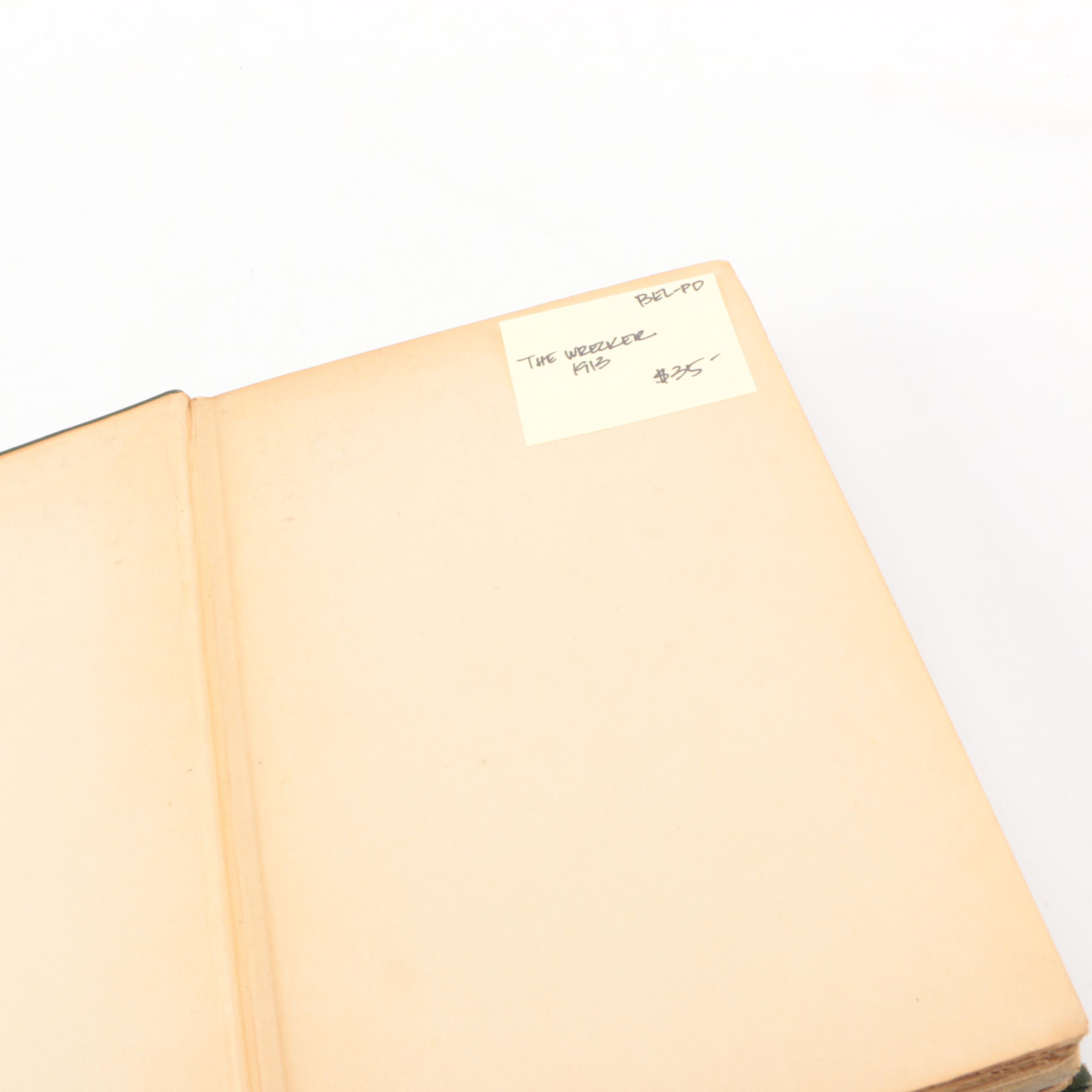 1912 "Treasure Island" and 1913 "The Wrecker" by Robert Louis Stevenson