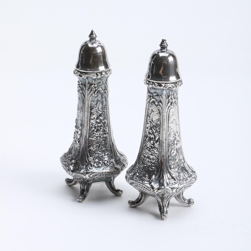 Weidlich Brothers Manufacturing Company Ornate Footed Shakers