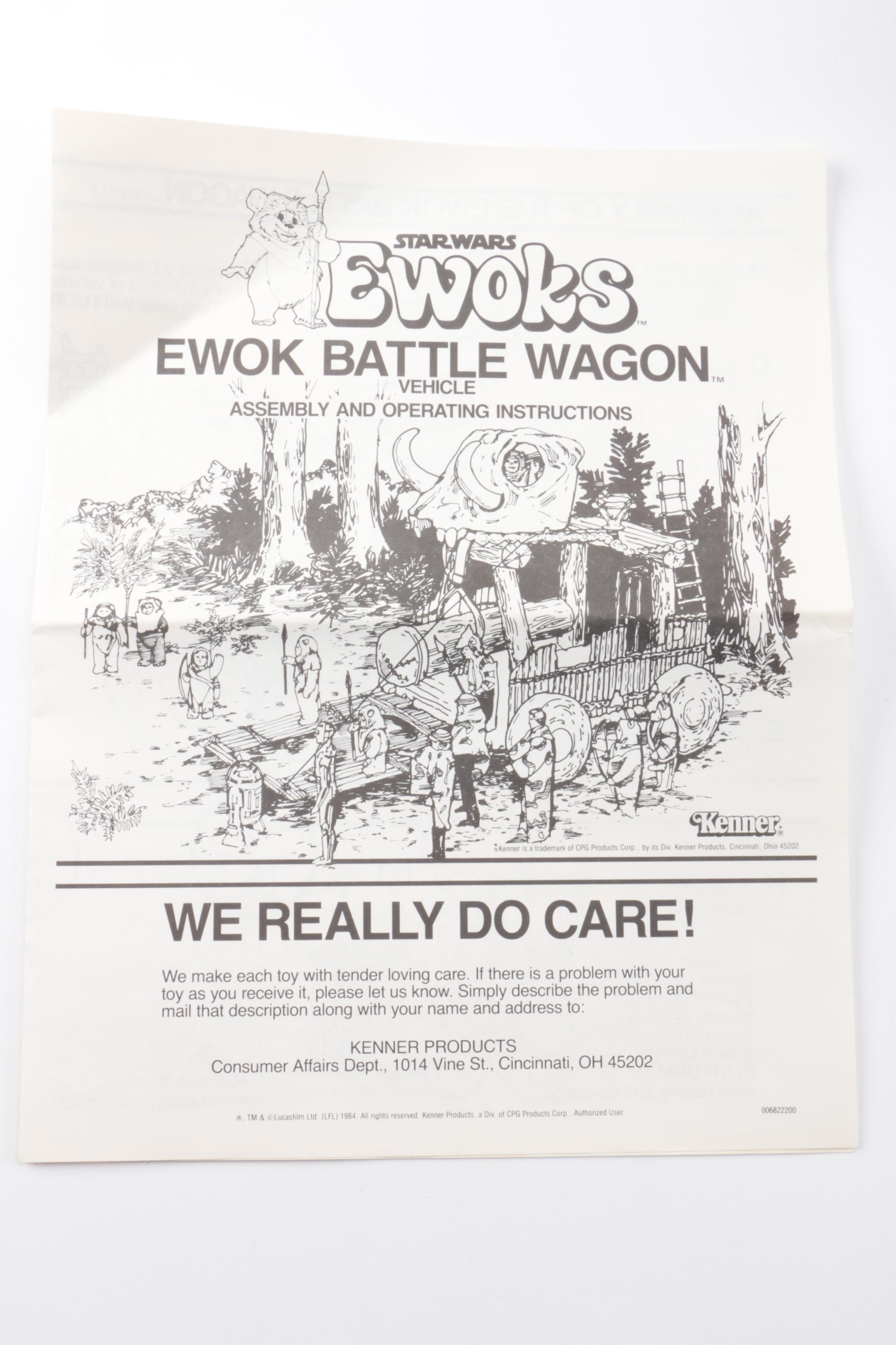 1984 Kenner Star Wars Ewok Battle Wagon