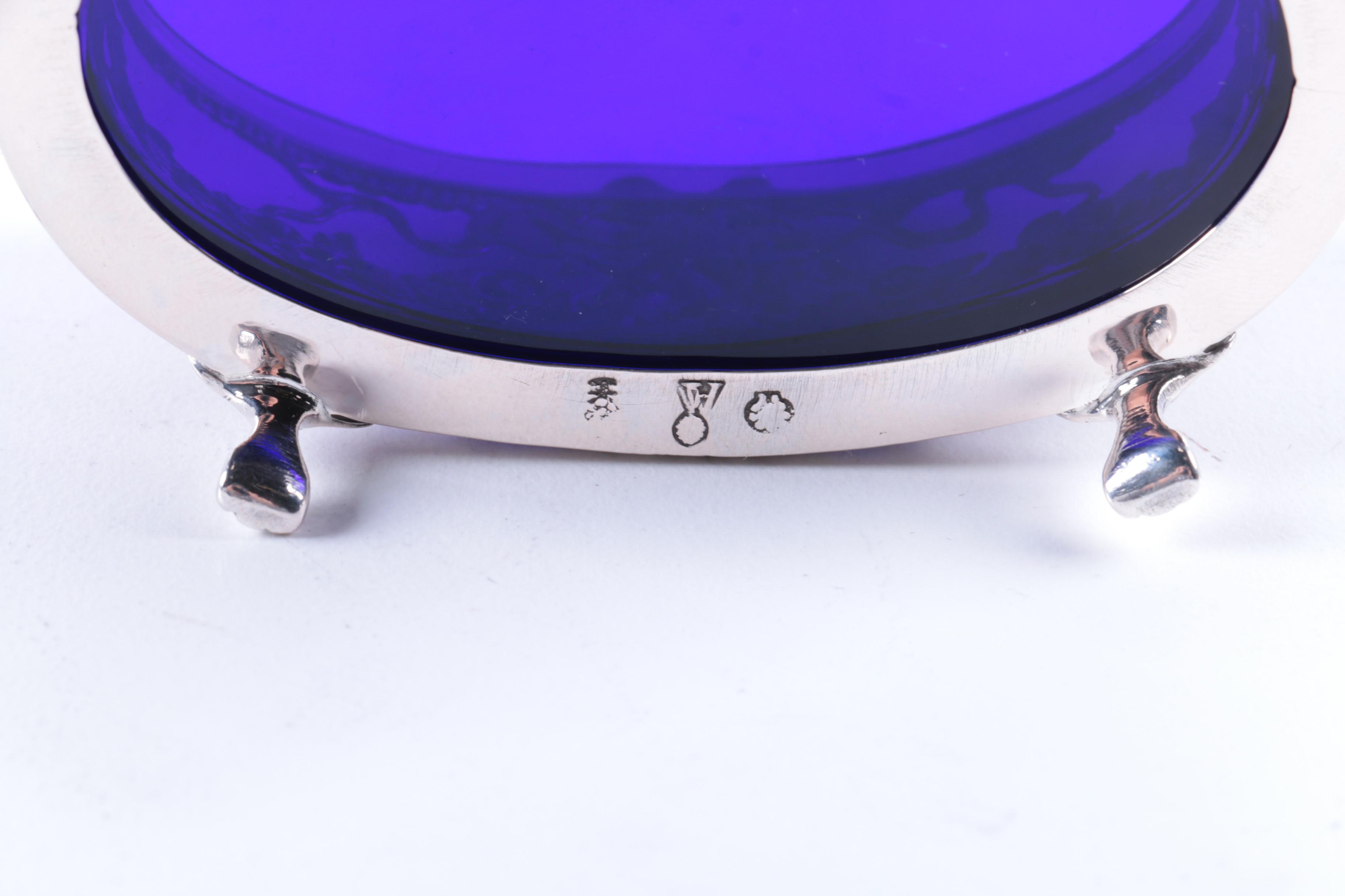 Openwork German 870 Silver and Reticulated Sterling Silver Salt Cellars