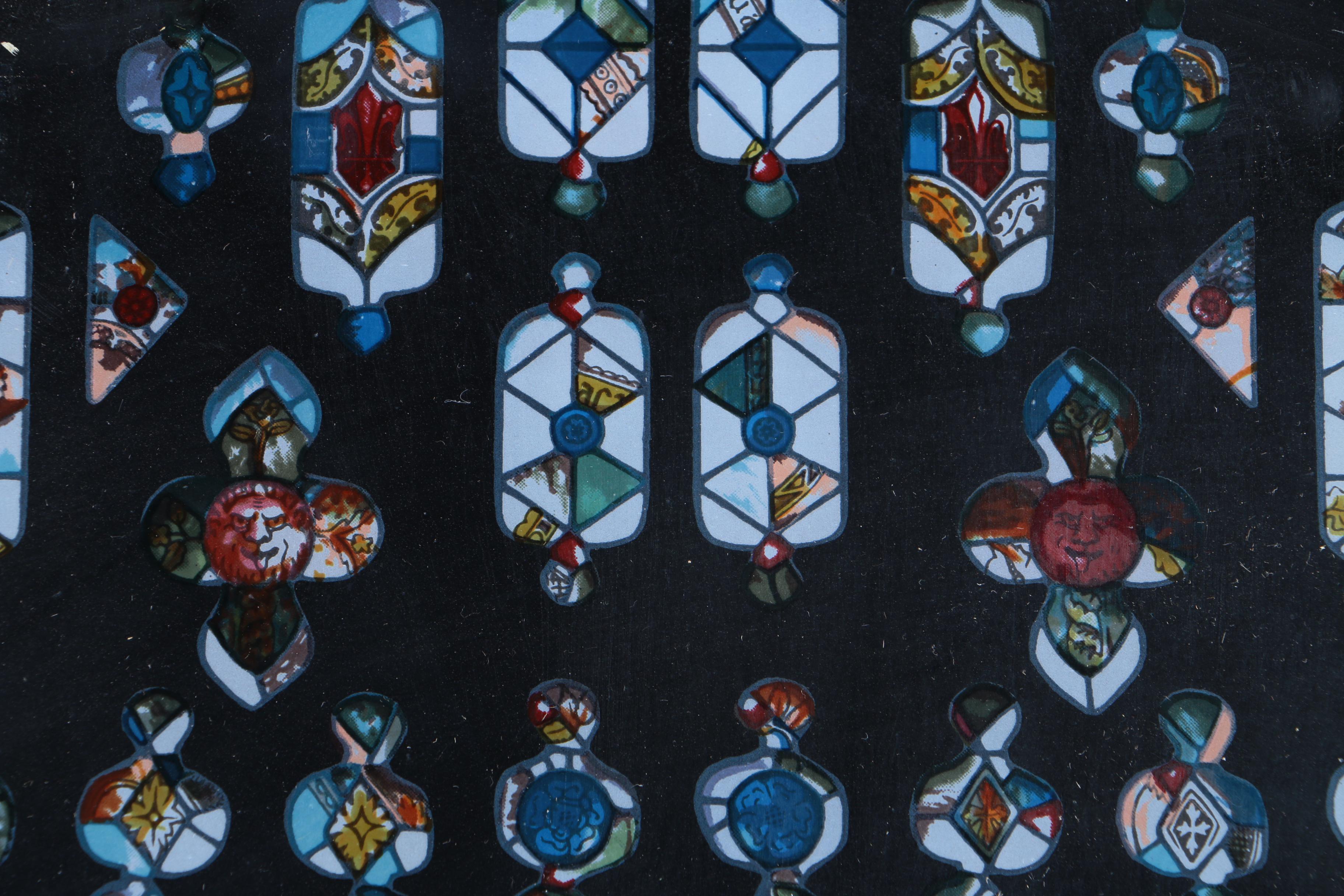 Stained Glass Tableau "The Seven Stages of Man" After Nicola d'Ascenzo