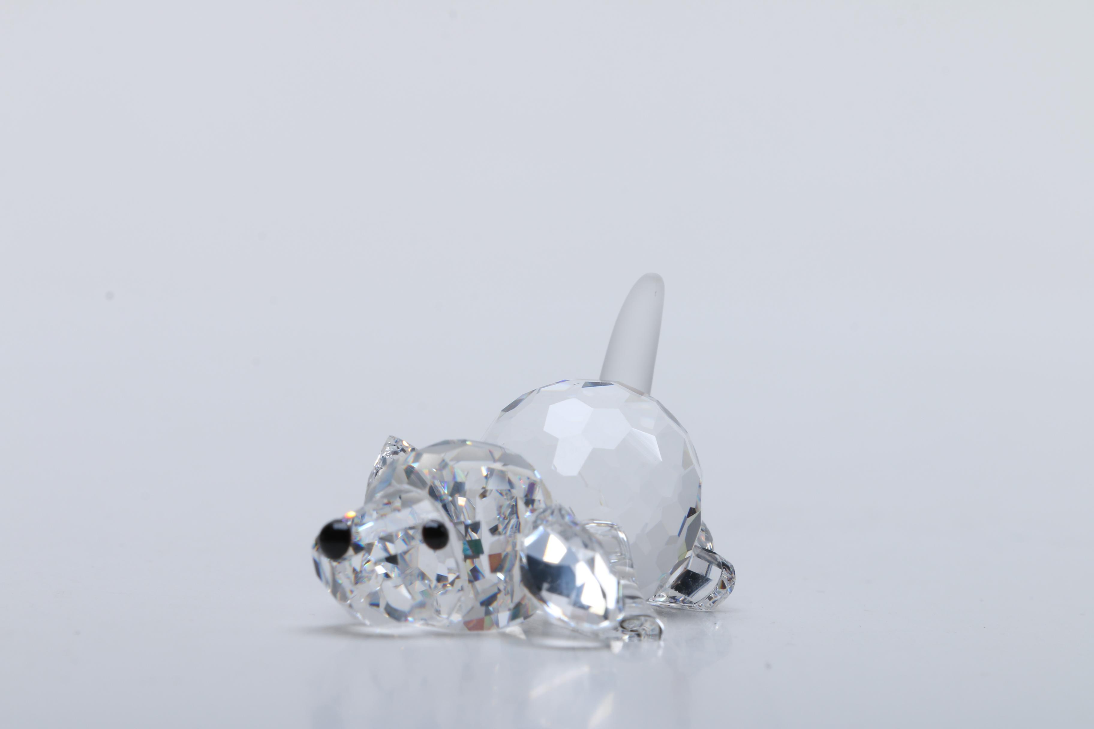 Swarovski Crystal Porcupine and Beagle