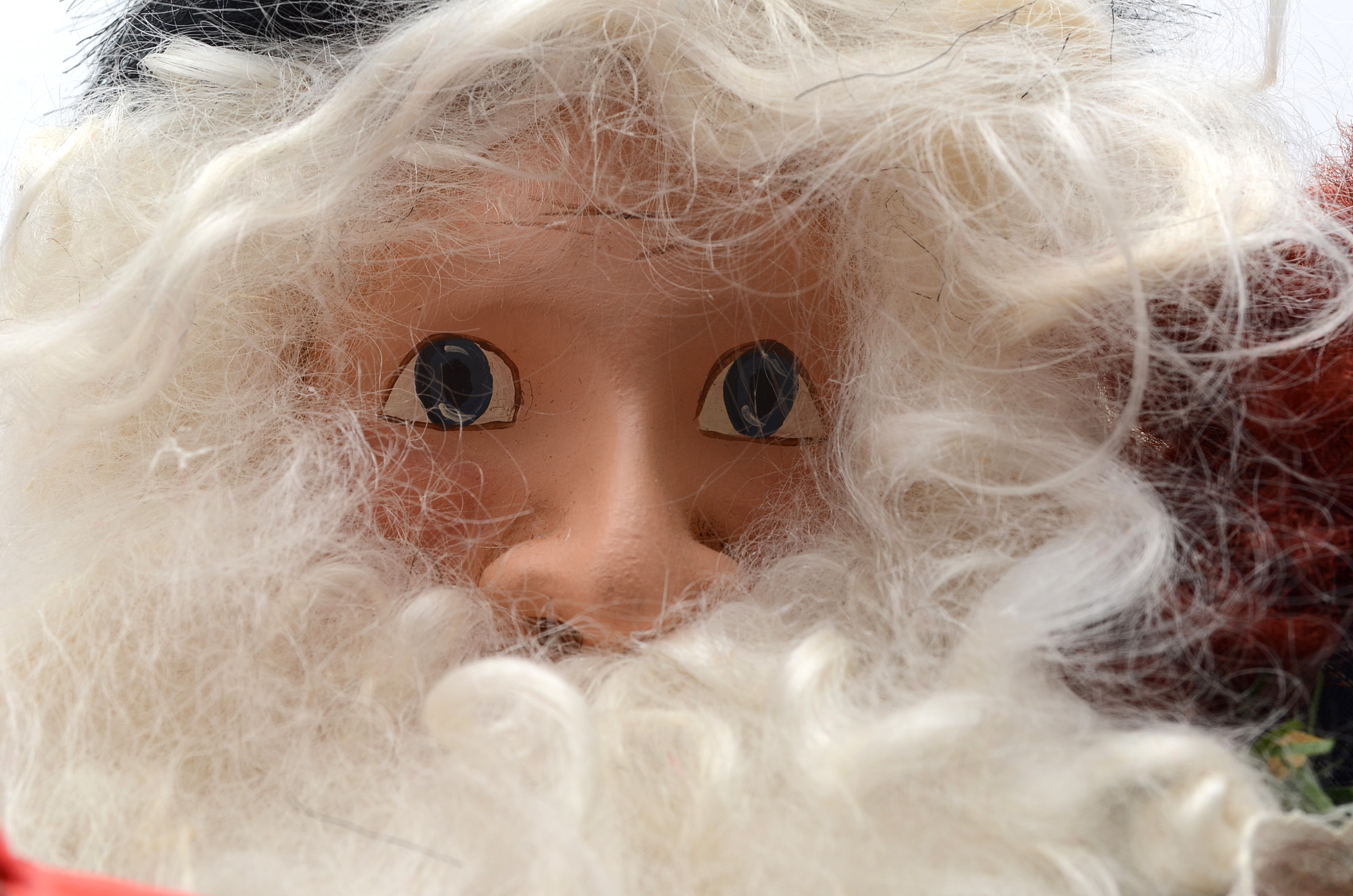 Hand Crafted Christmas Santa with Red Bird