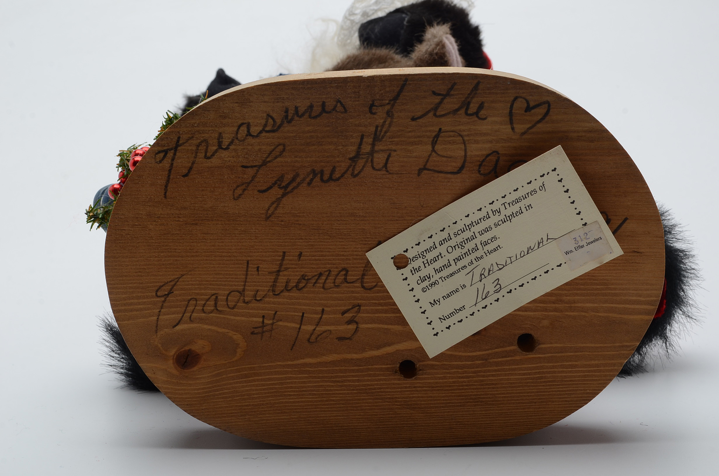 Hand Crafted Christmas Santa with Red Bird