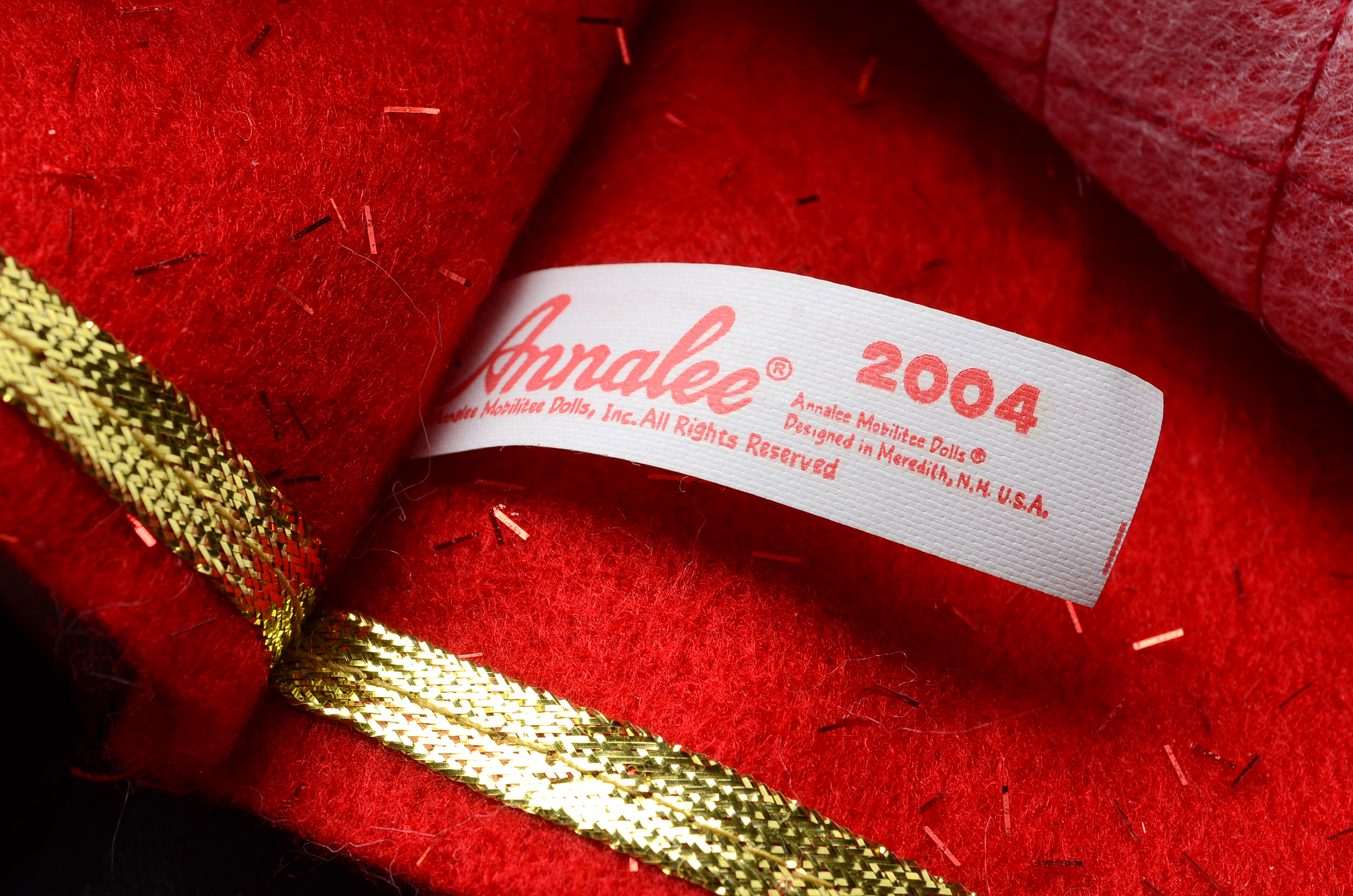 Large "Annalee" Santa Figure with Pine Cone Garland