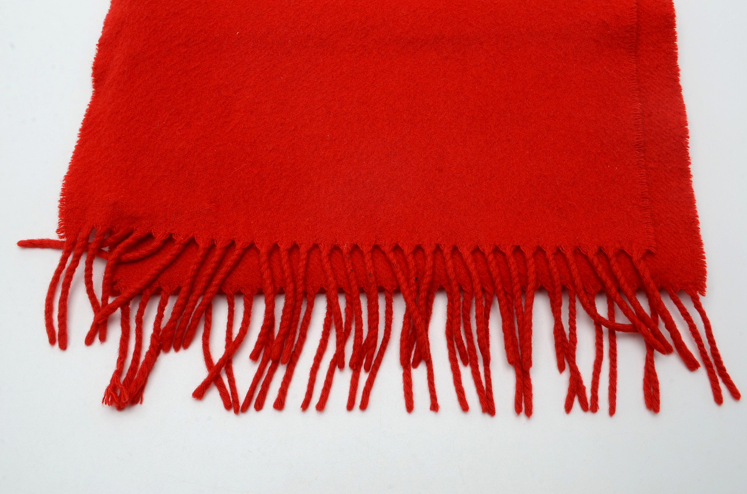 Burberry Cashmere Plaid Muffler and Red Cashmere Scarf