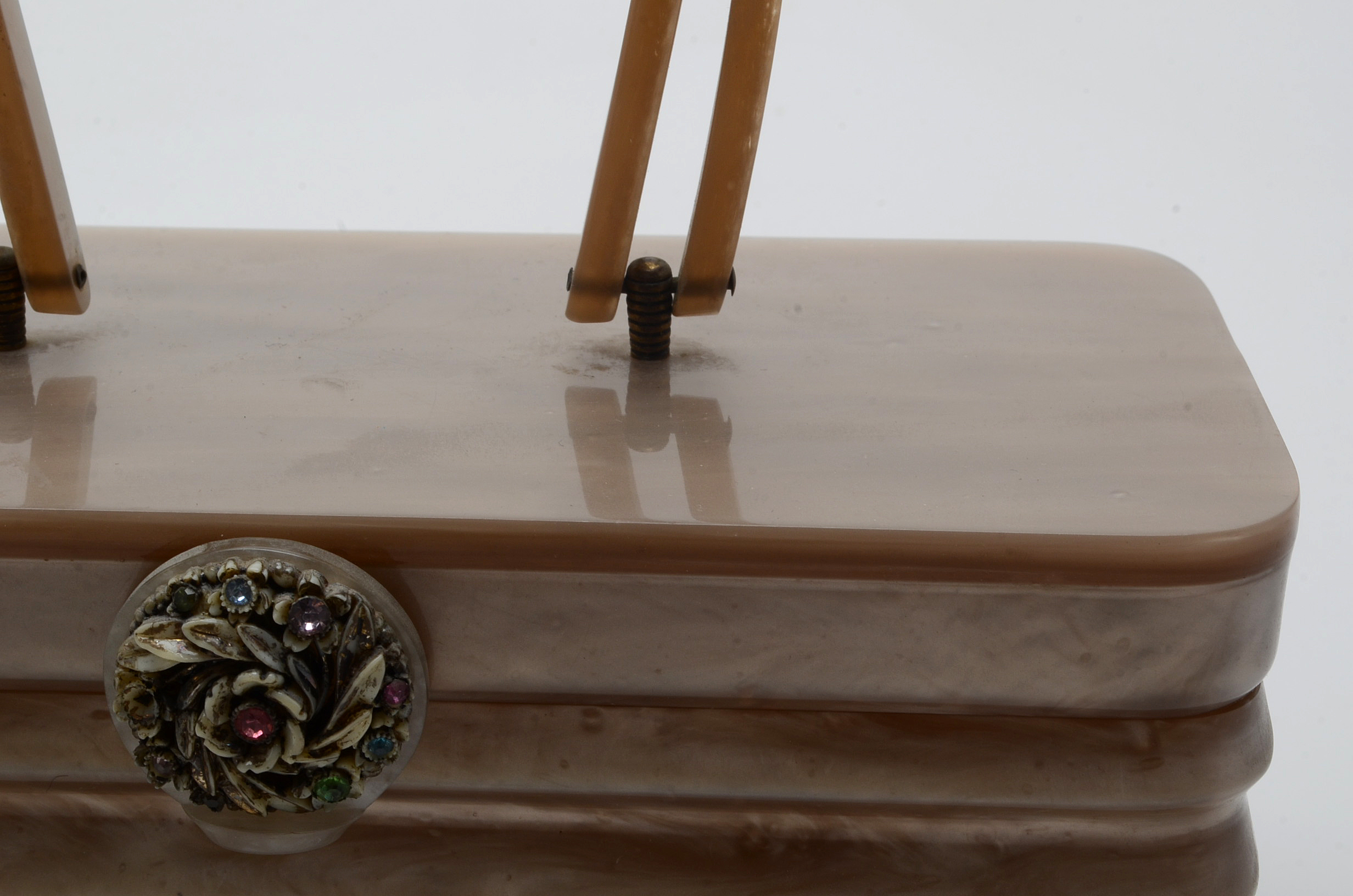 Vintage Lucite Box Bag Purse