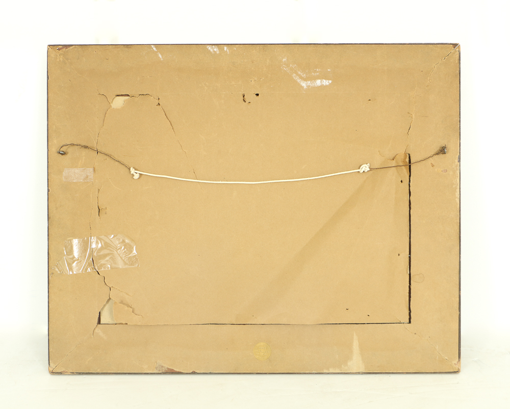 Oil Painting on Board of Tonalist Winter Landscape