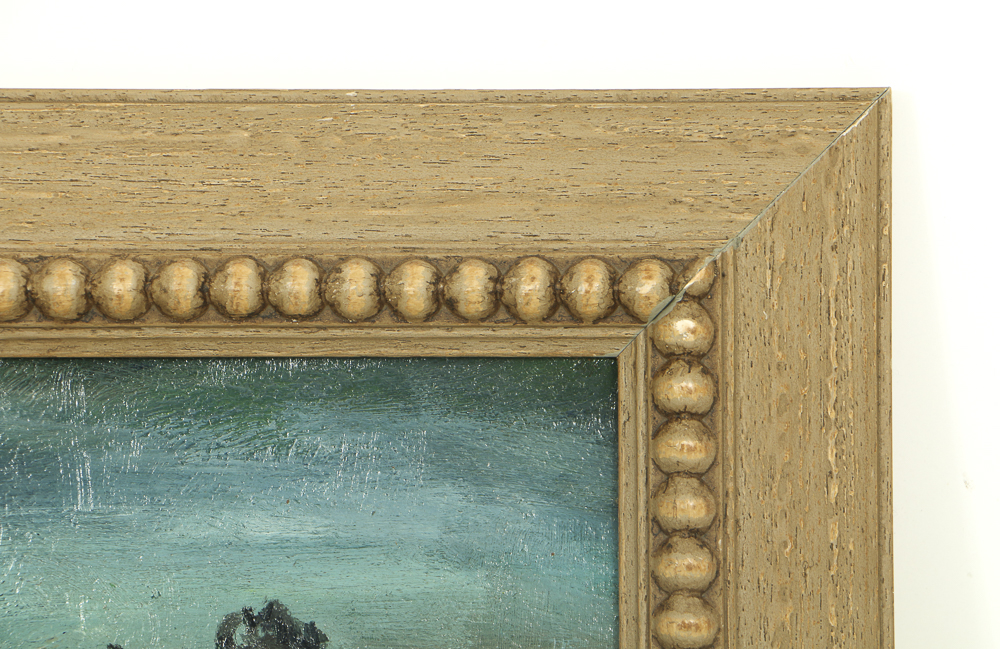 Florence Smithburn Oil Painting on Board "Sunset Barn"