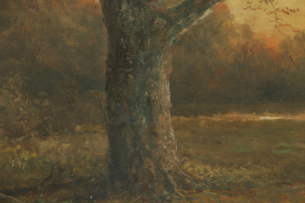 Henry Duessel Oil Painting on Canvas Tonalist Landscape