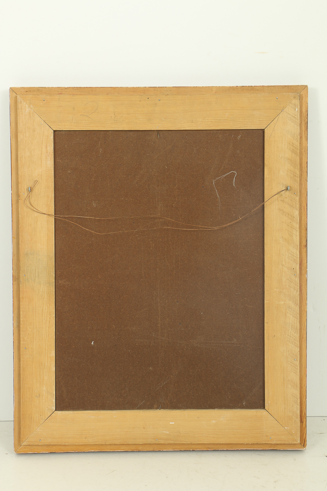 Charles Thwaites Oil Portrait on Board of a Woman