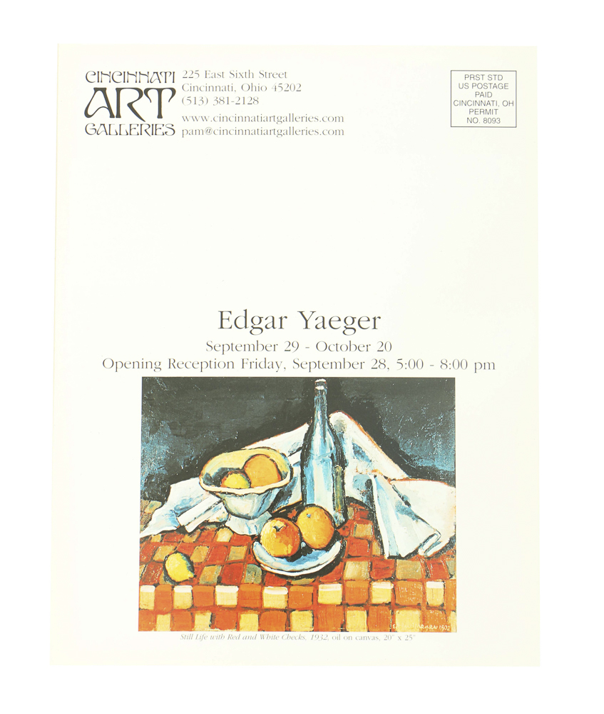 Edgar Yaeger Charcoal Drawing on Paper "Leona"