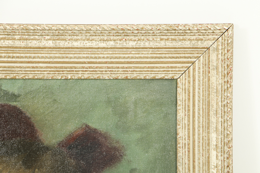 William Gebhardt Oil Portrait on Canvas Board of a Woman