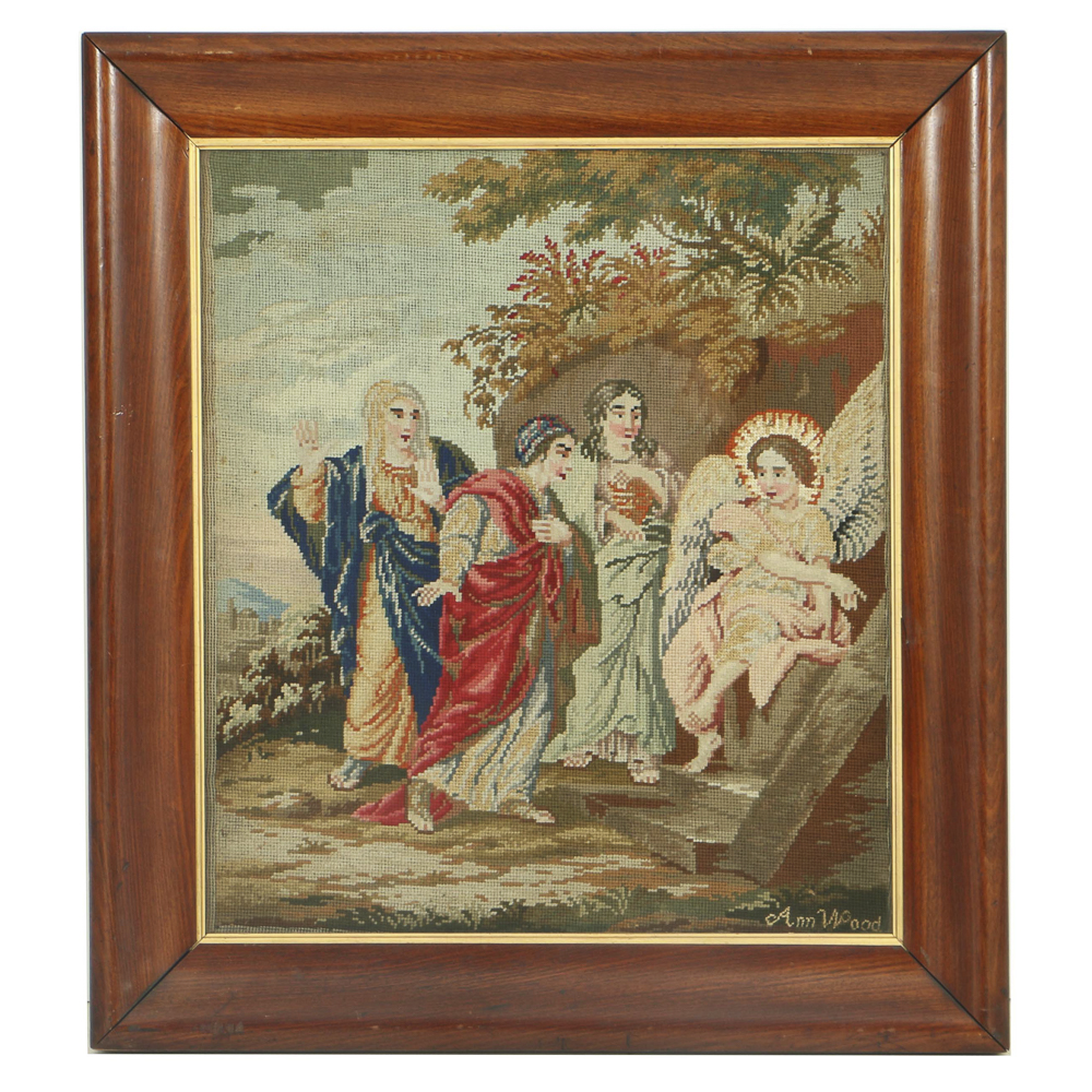 Ann Wood Wool Work Tapestry of Holy Women at Christ's Tomb