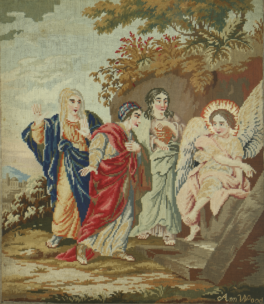 Ann Wood Wool Work Tapestry of Holy Women at Christ's Tomb