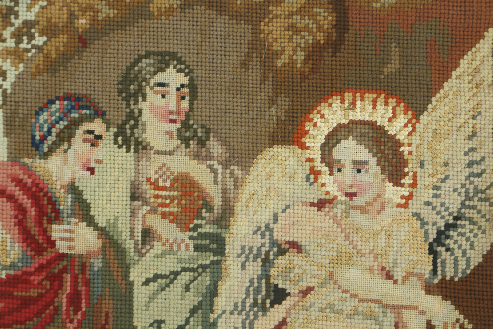 Ann Wood Wool Work Tapestry of Holy Women at Christ's Tomb