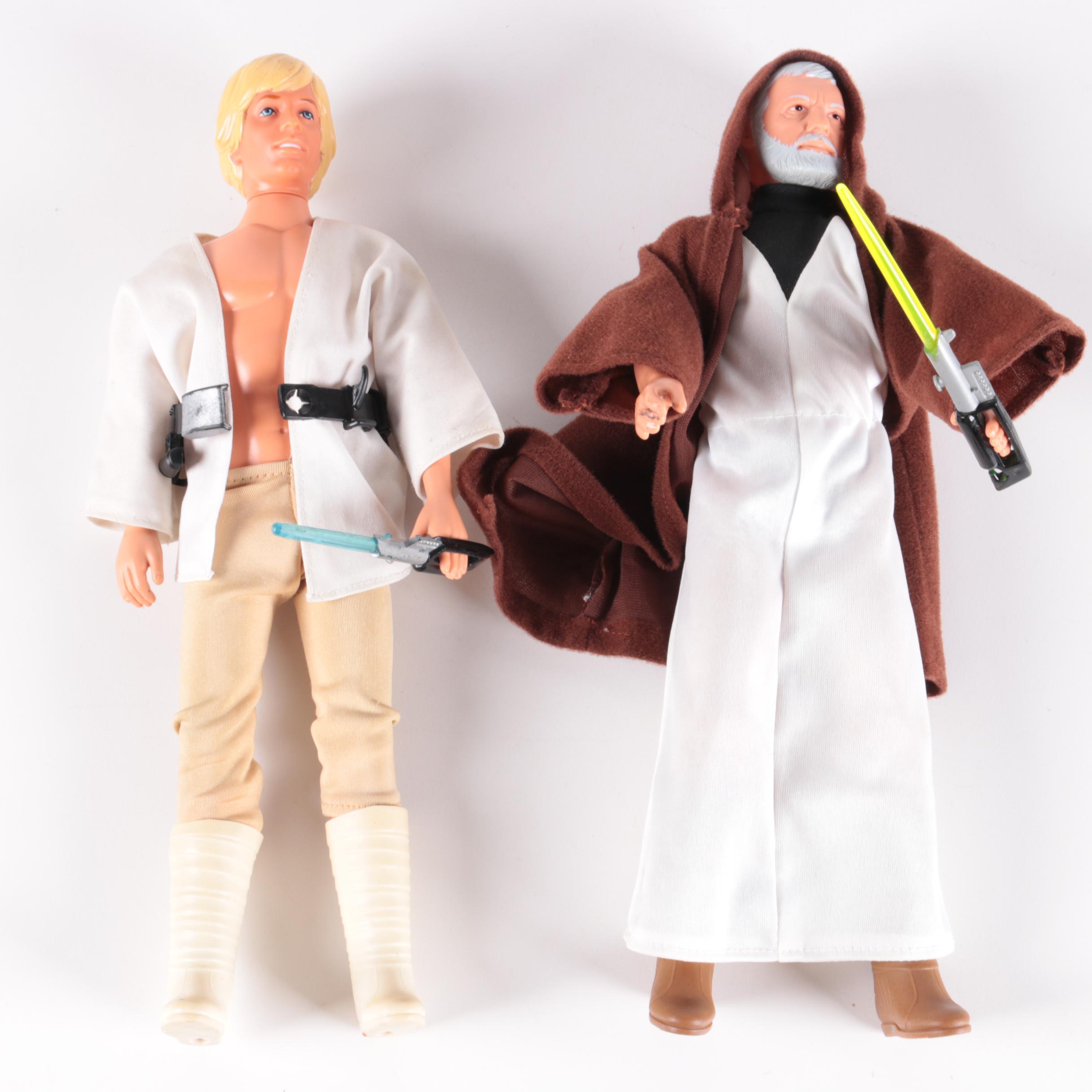 1978 Kenner "Star Wars" Luke Skywalker and Obi Wan Kenobi Action Figures