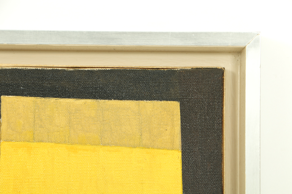 Robert Herrmann Oil Painting on Canvas "The Yellow Scene"