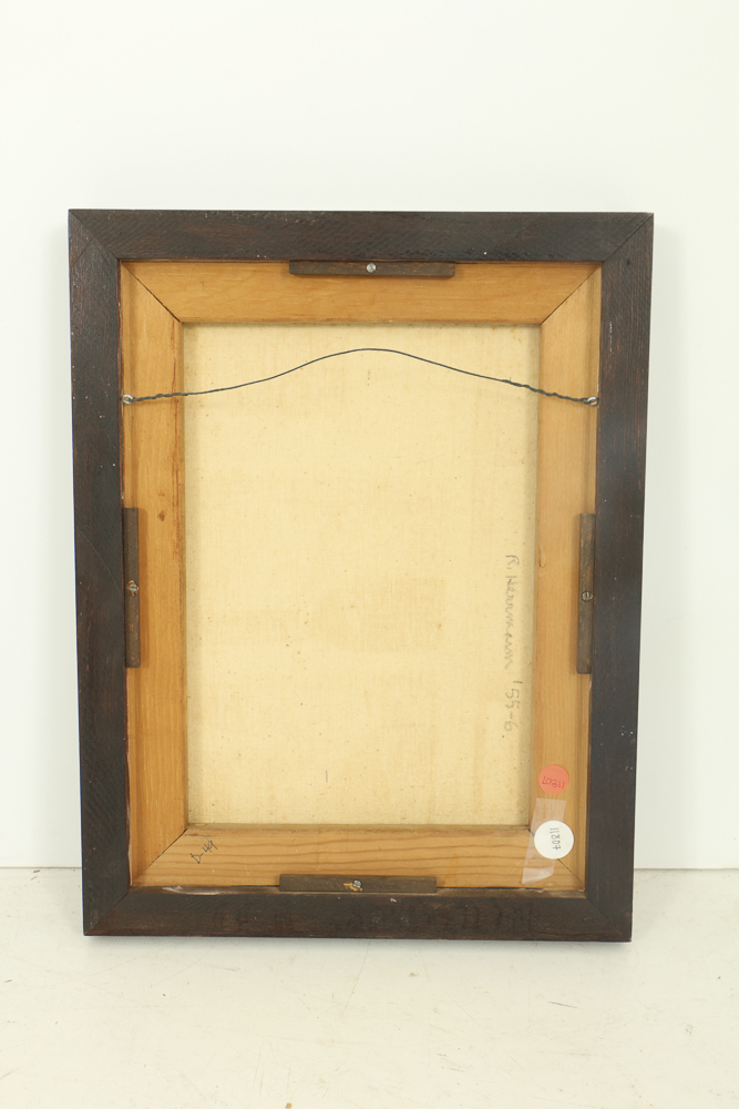 Robert Herrmann Oil Painting on Canvas "The Yellow Scene"