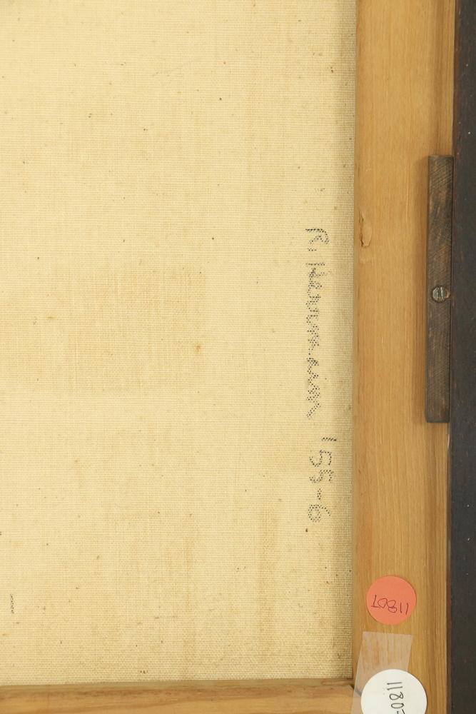 Robert Herrmann Oil Painting on Canvas "The Yellow Scene"