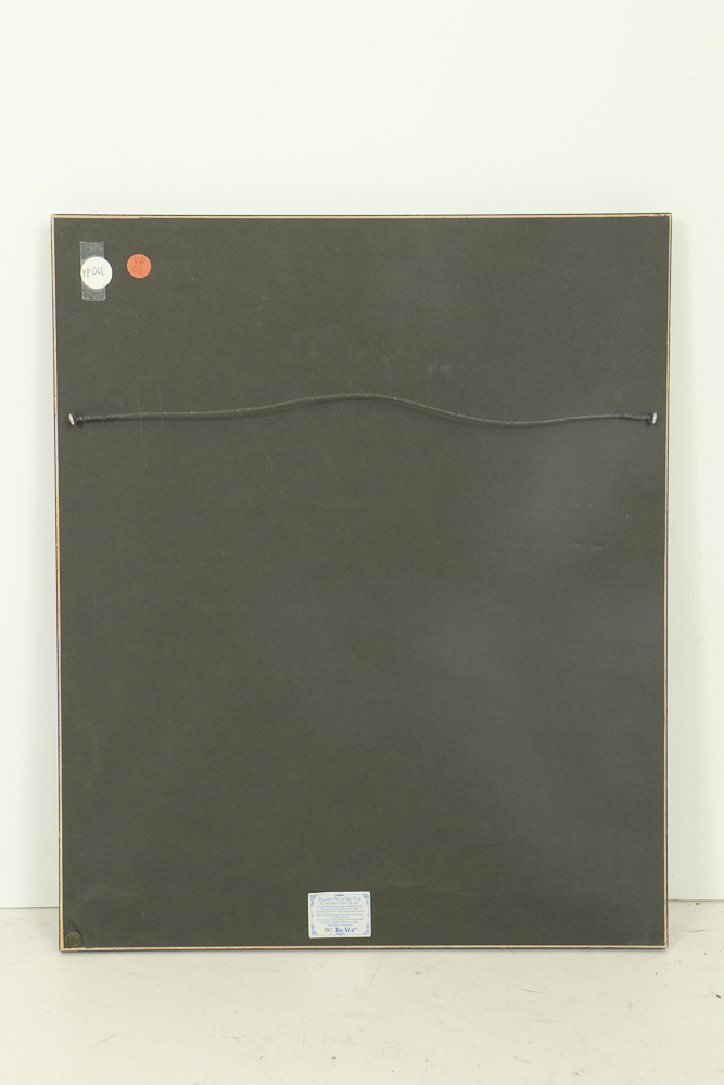 Edgar Yaeger Ink Wash Painting on Paper Figural Landscape