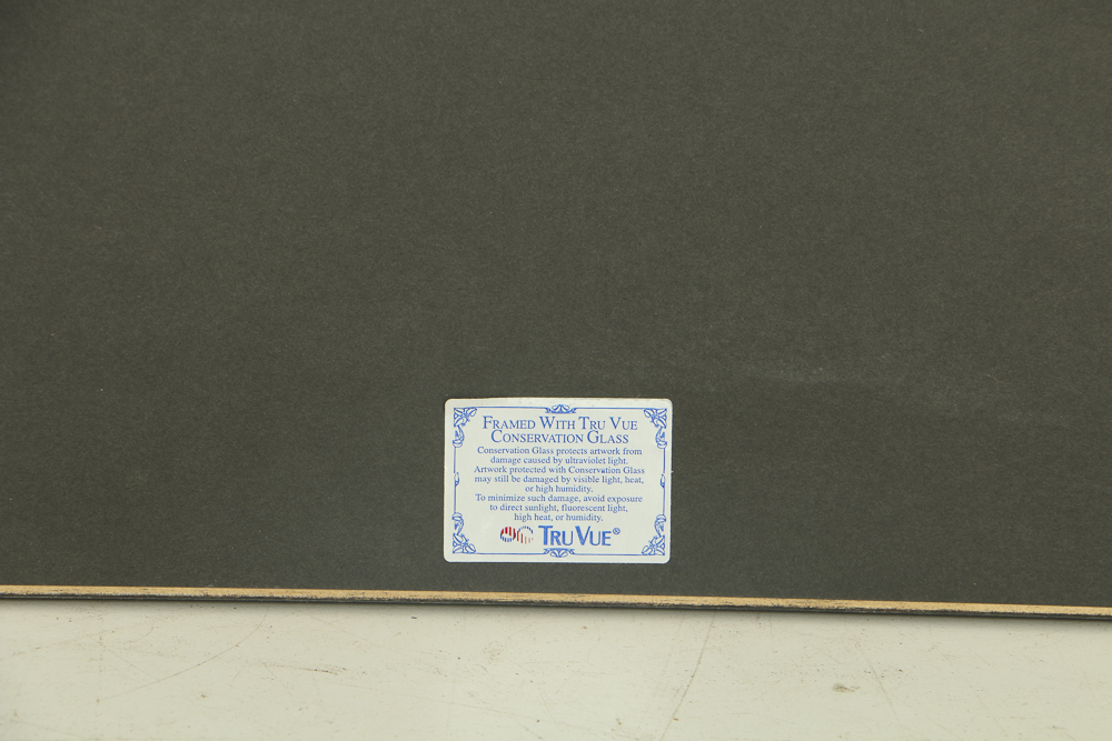 Edgar Yaeger Ink Wash Painting on Paper Figural Landscape