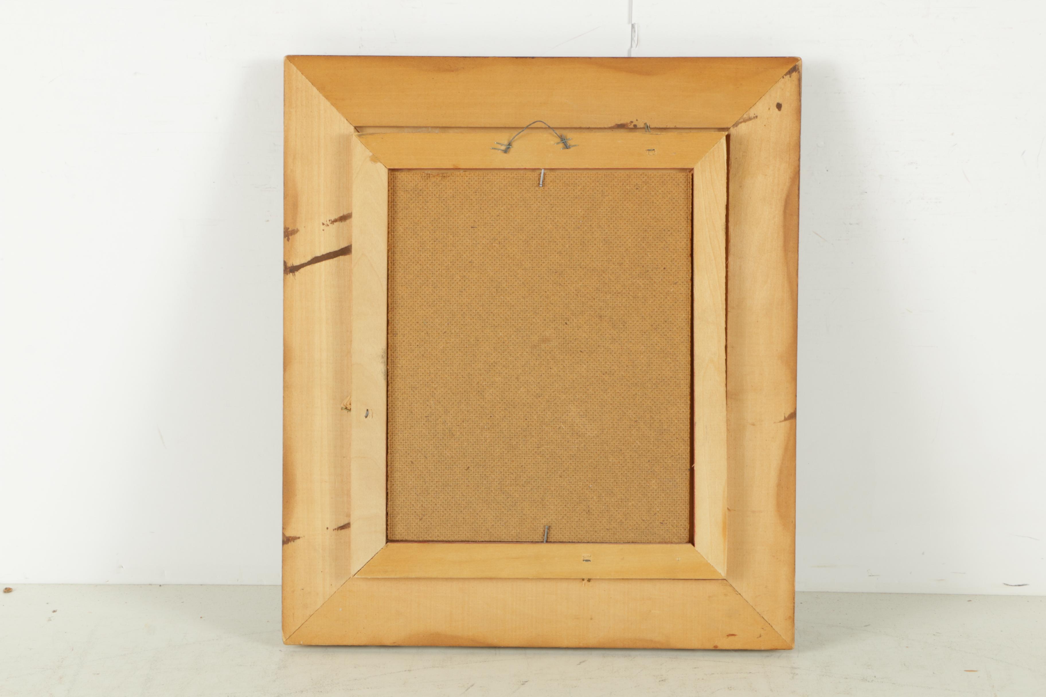 Oil Painting on Masonite of a Street Scene