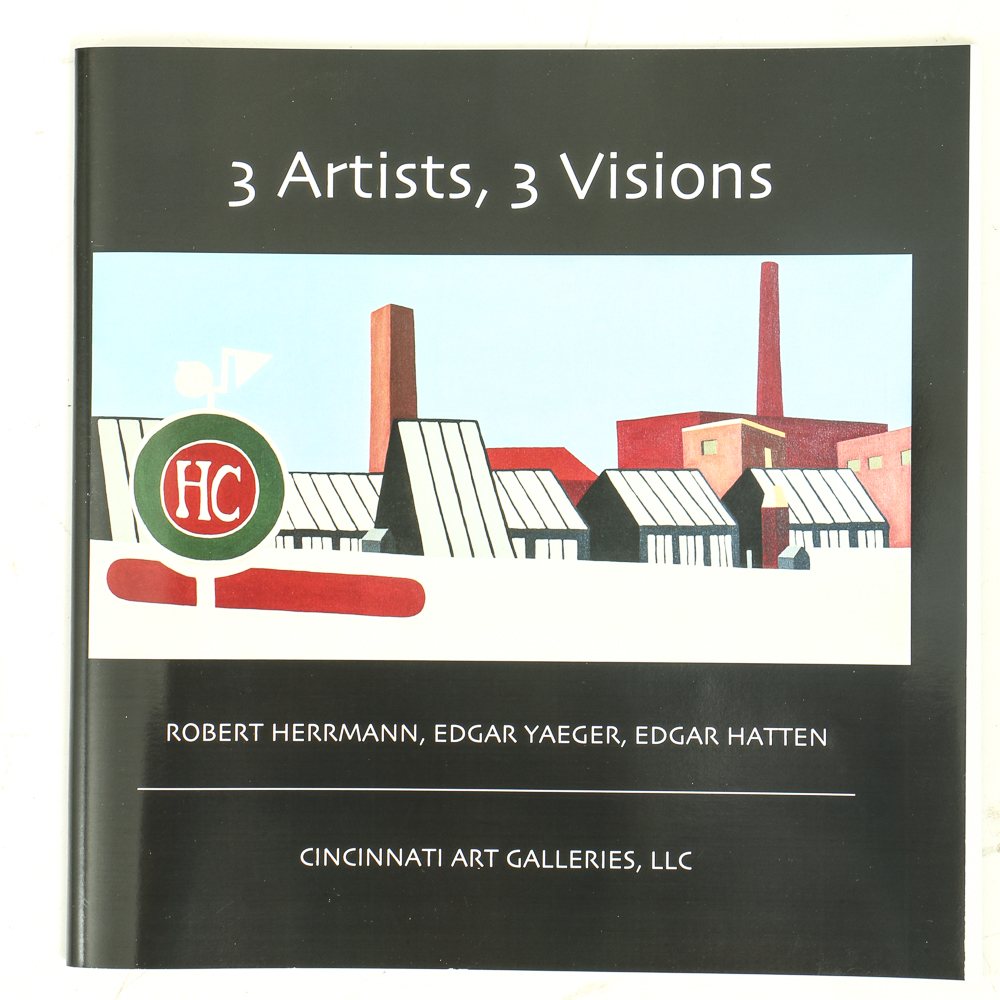 Edgar Hatten Oil Painting on Wood Board "Seated Man"