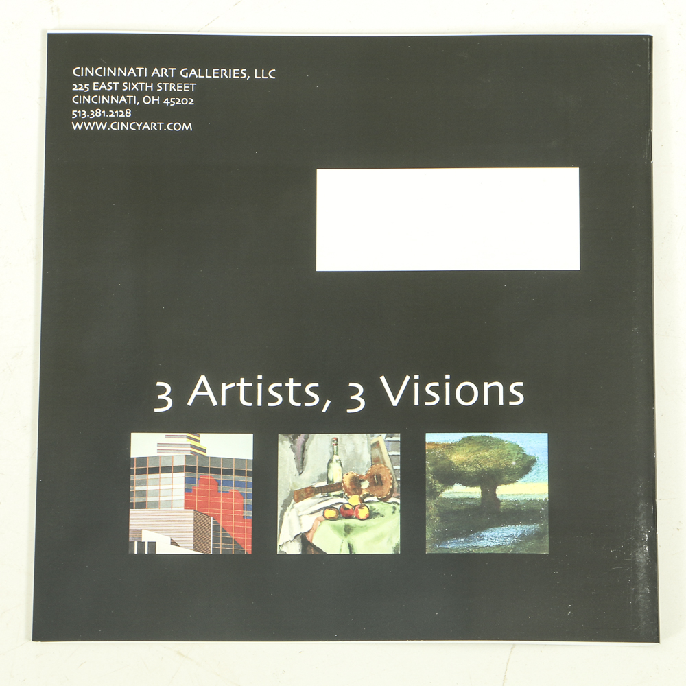 Edgar Hatten Oil Painting on Canvas of Seated Nude Figures