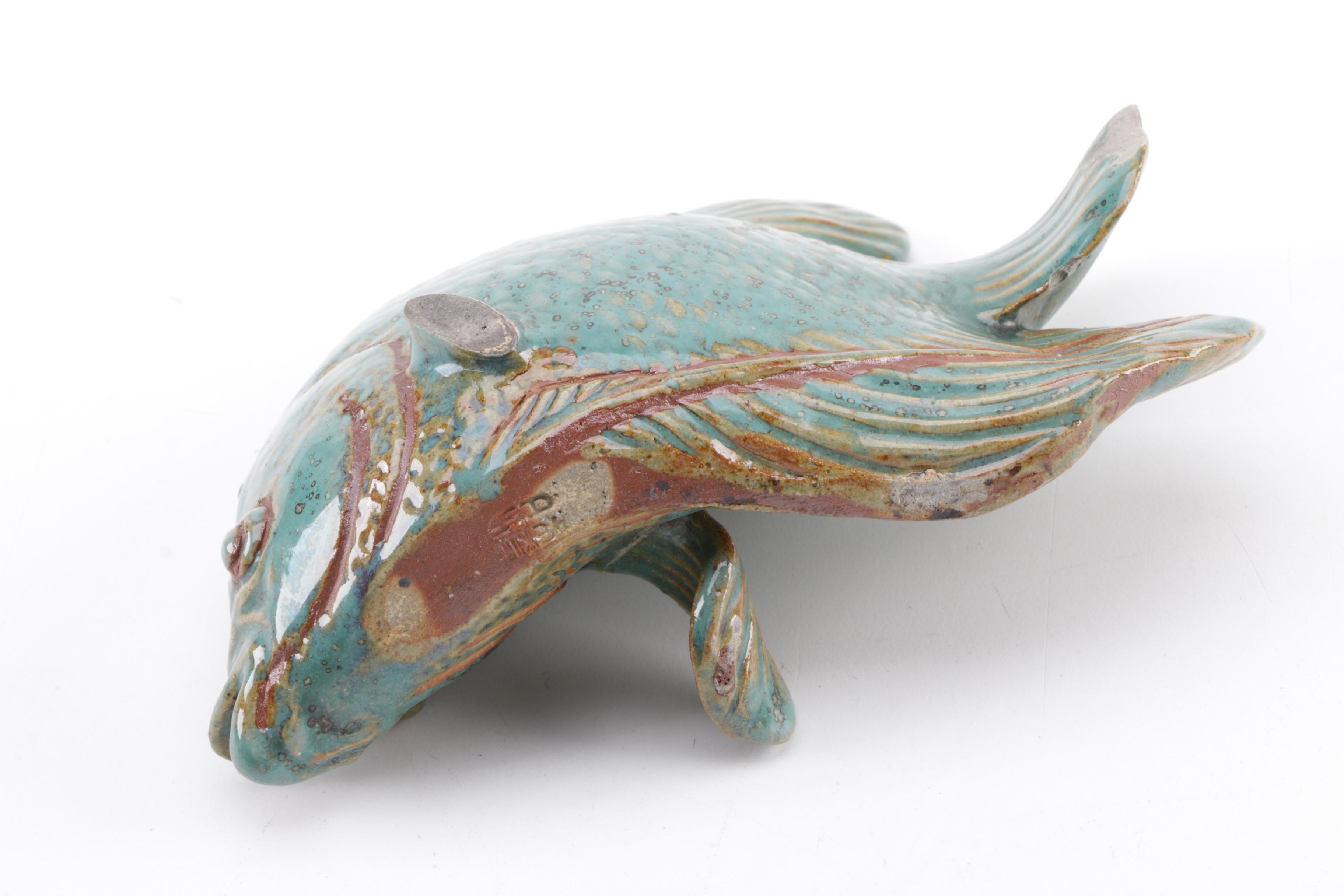 Signed Artists Sculpture with Other Home Decor